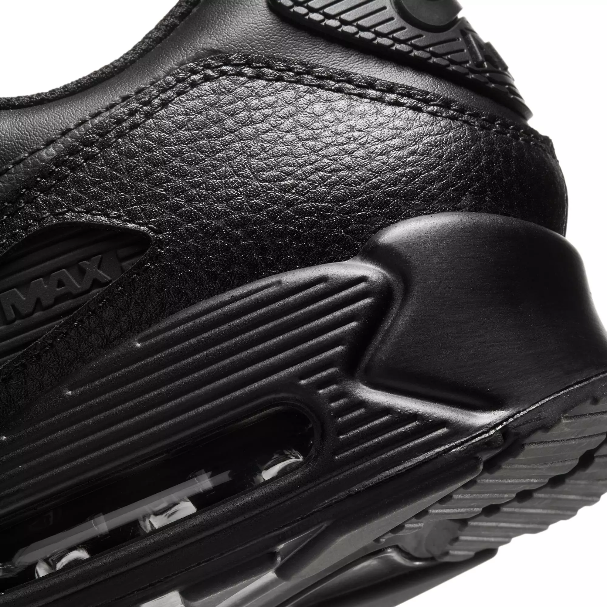 Nike Air Max 90 Leather "Black" Men's Shoes - BLACK