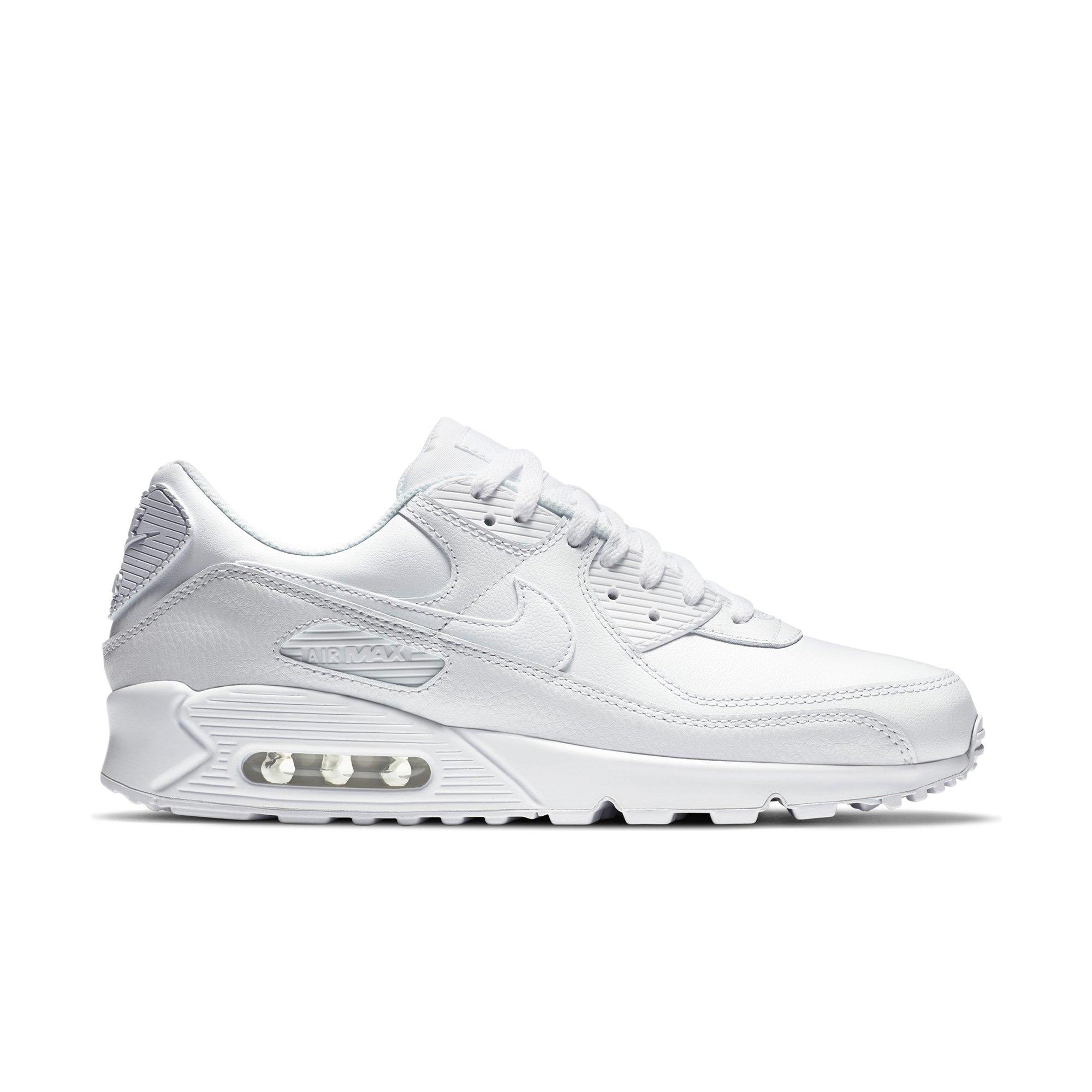 all leather white air max 90