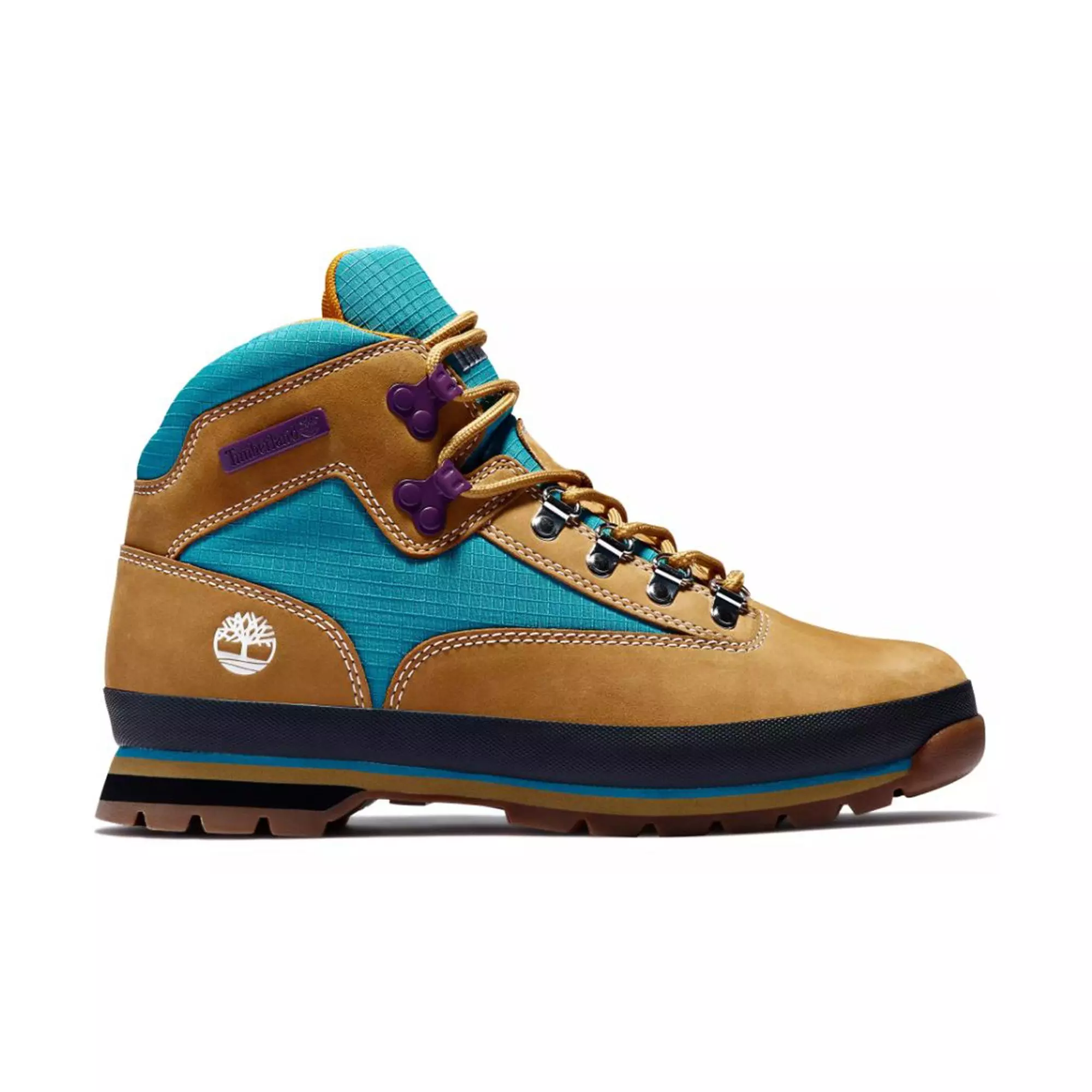 Timberland Eurohiker "Wheat/Turquoise" Men's Boot - BROWN/GREEN