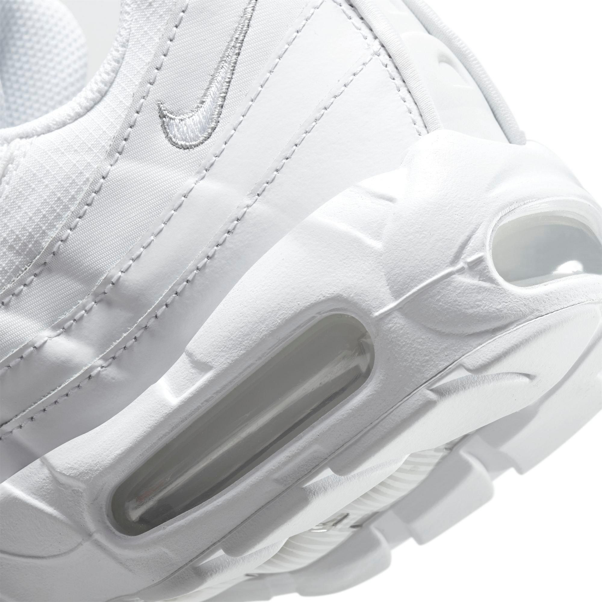 Nike Air Max 95 White/Cool Grey/Wolf Grey/Volt Men's Shoe - Hibbett