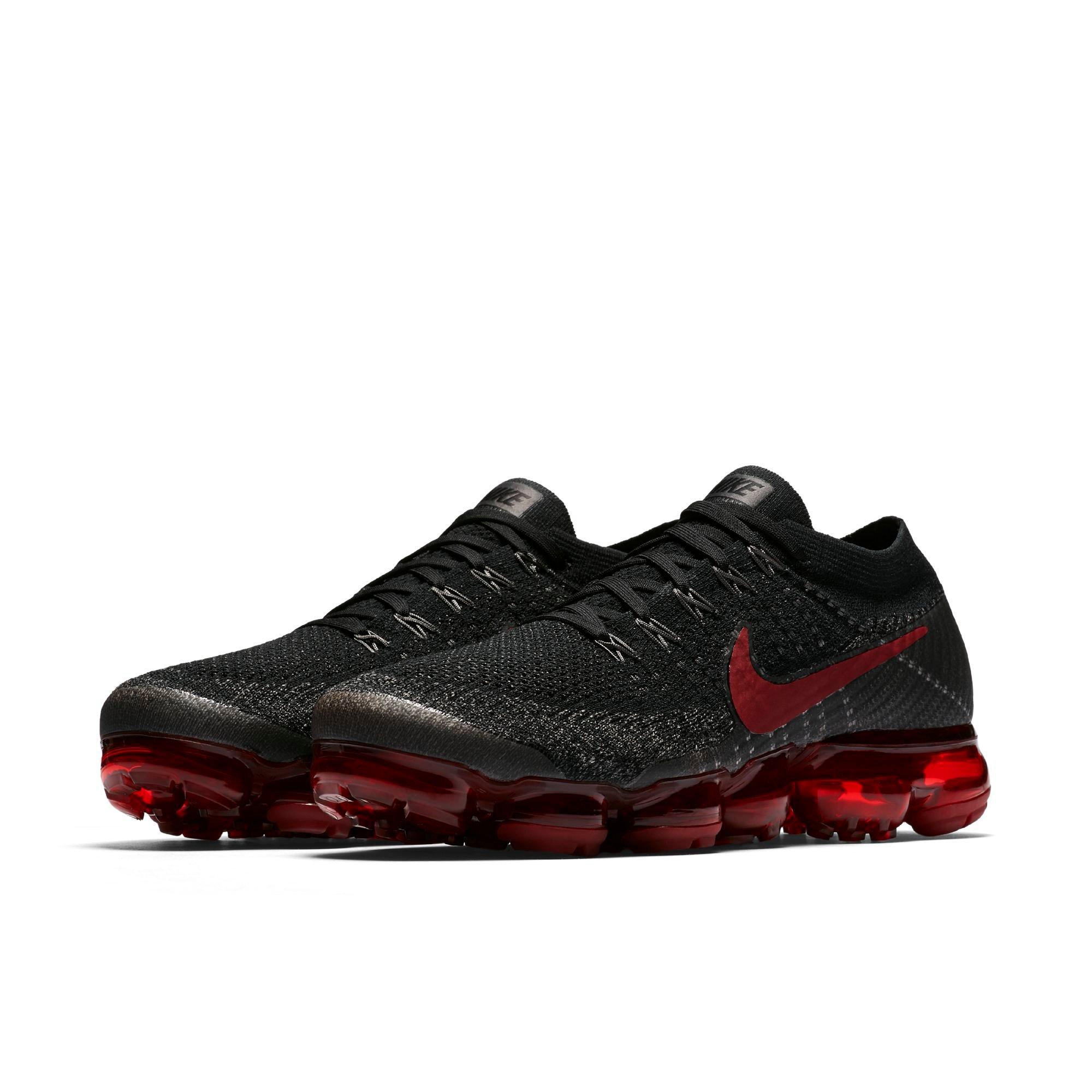 nike air vapormax black red