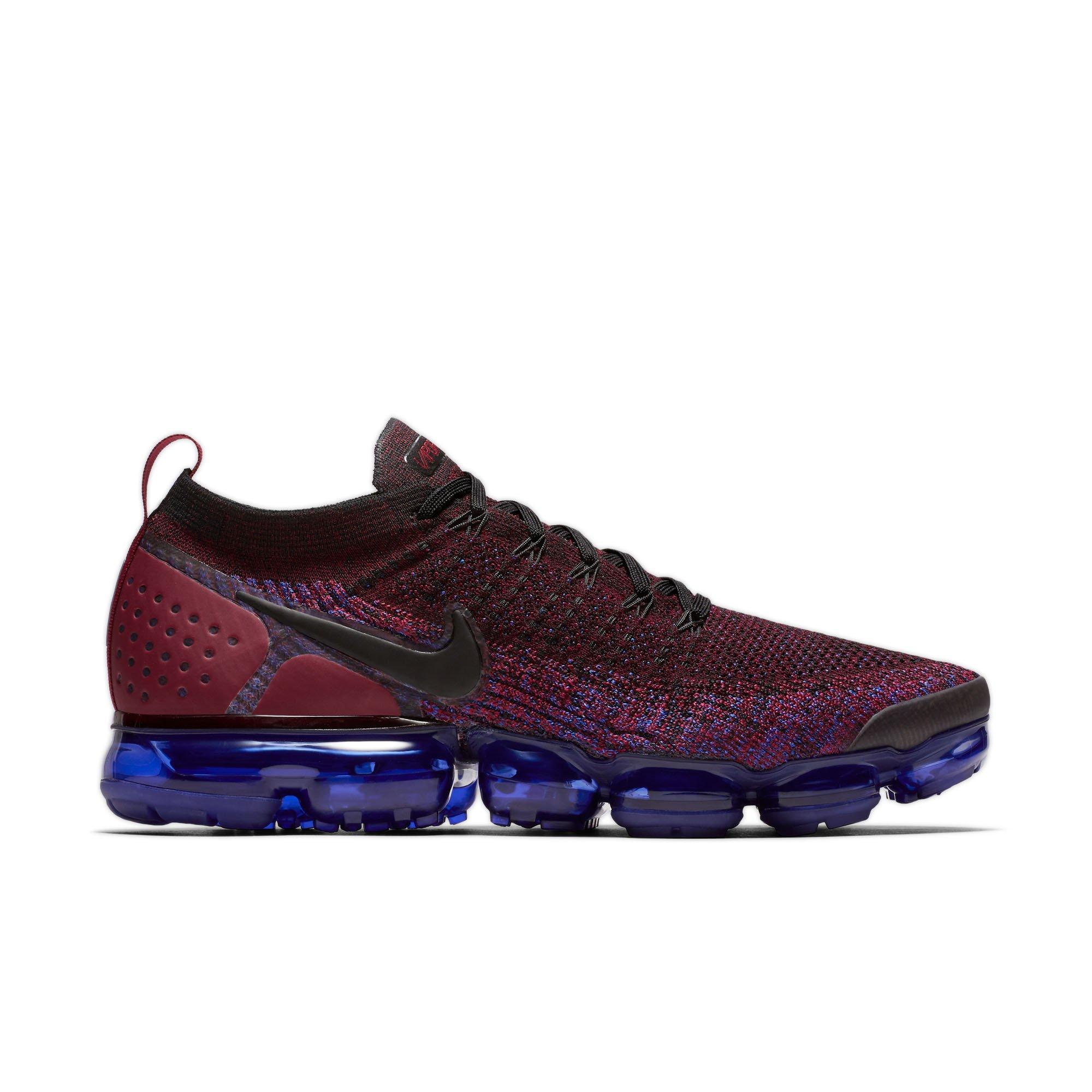 vapormax flyknit red and blue
