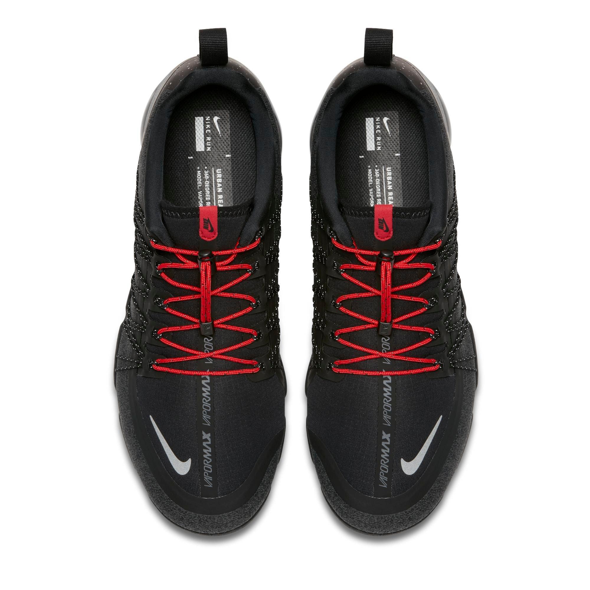 black and red vapormax utility