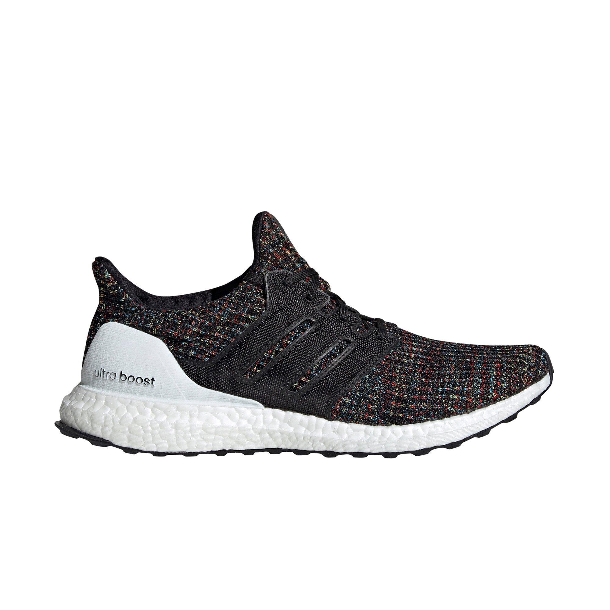 ultra boost black active red