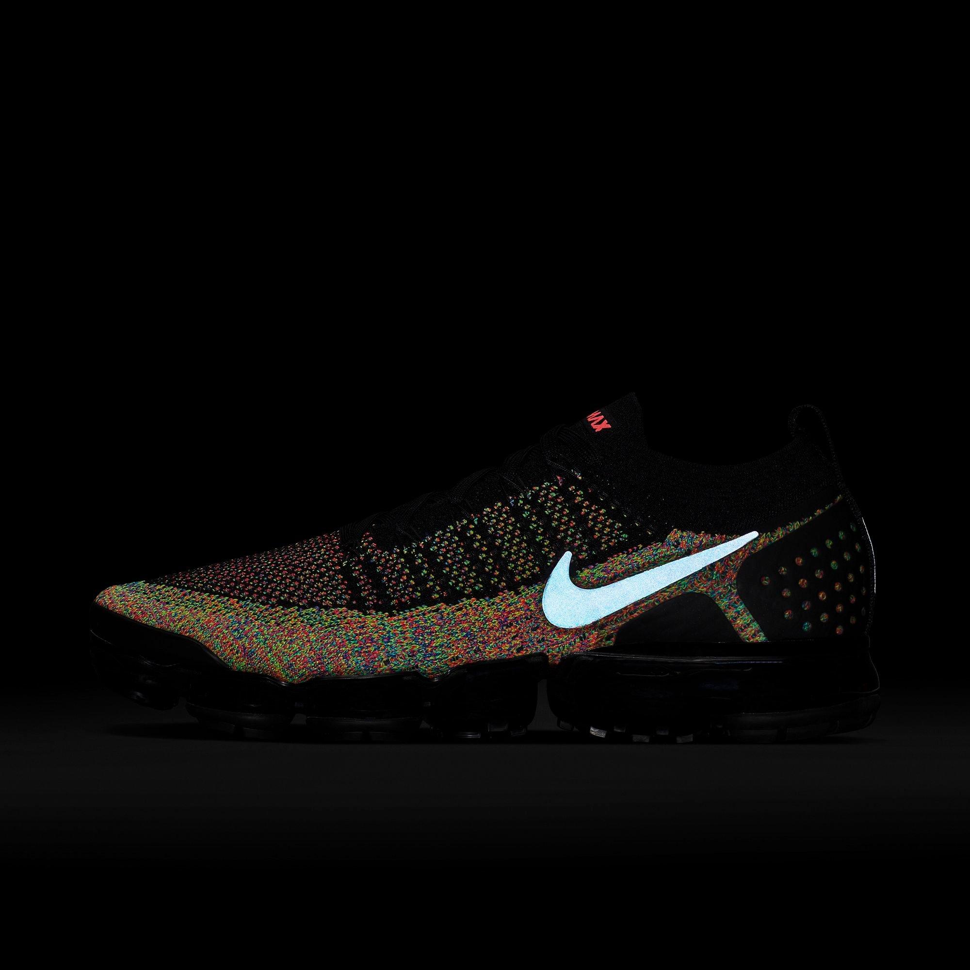 nike air vapormax flyknit 2 black multicolor