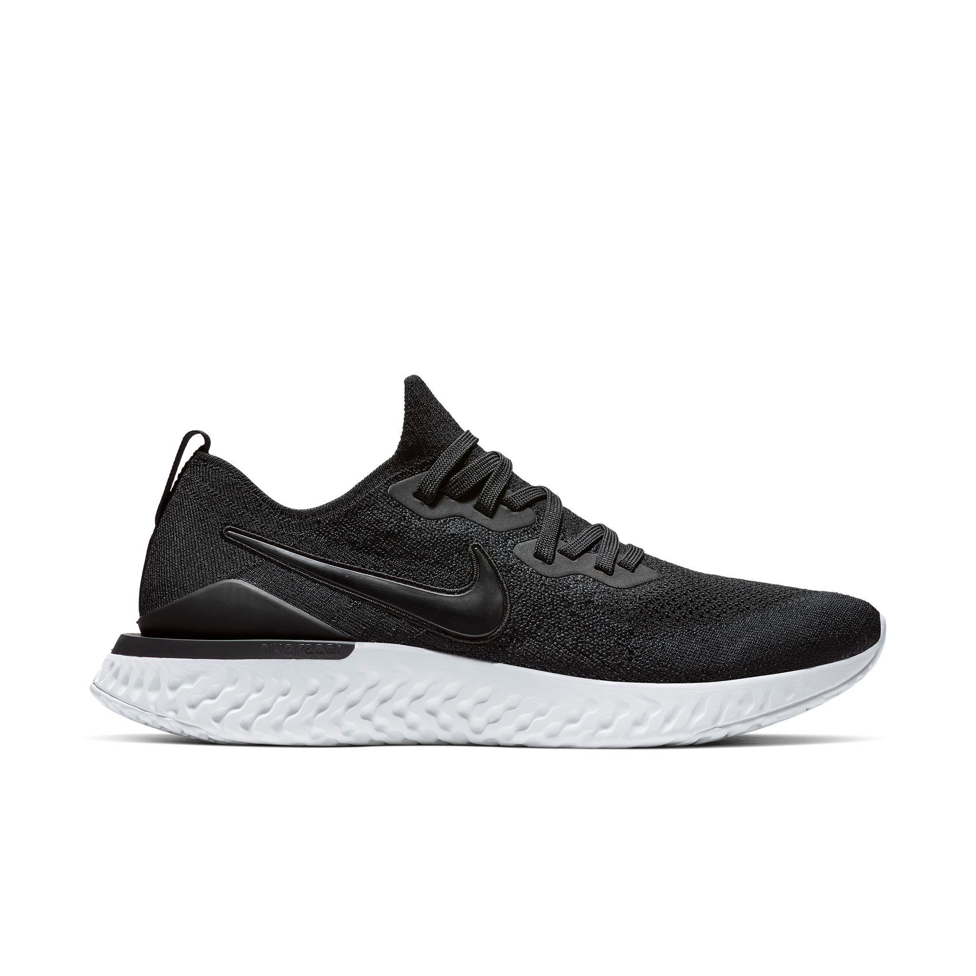 nike epic react flyknit 2 women's black gunsmoke