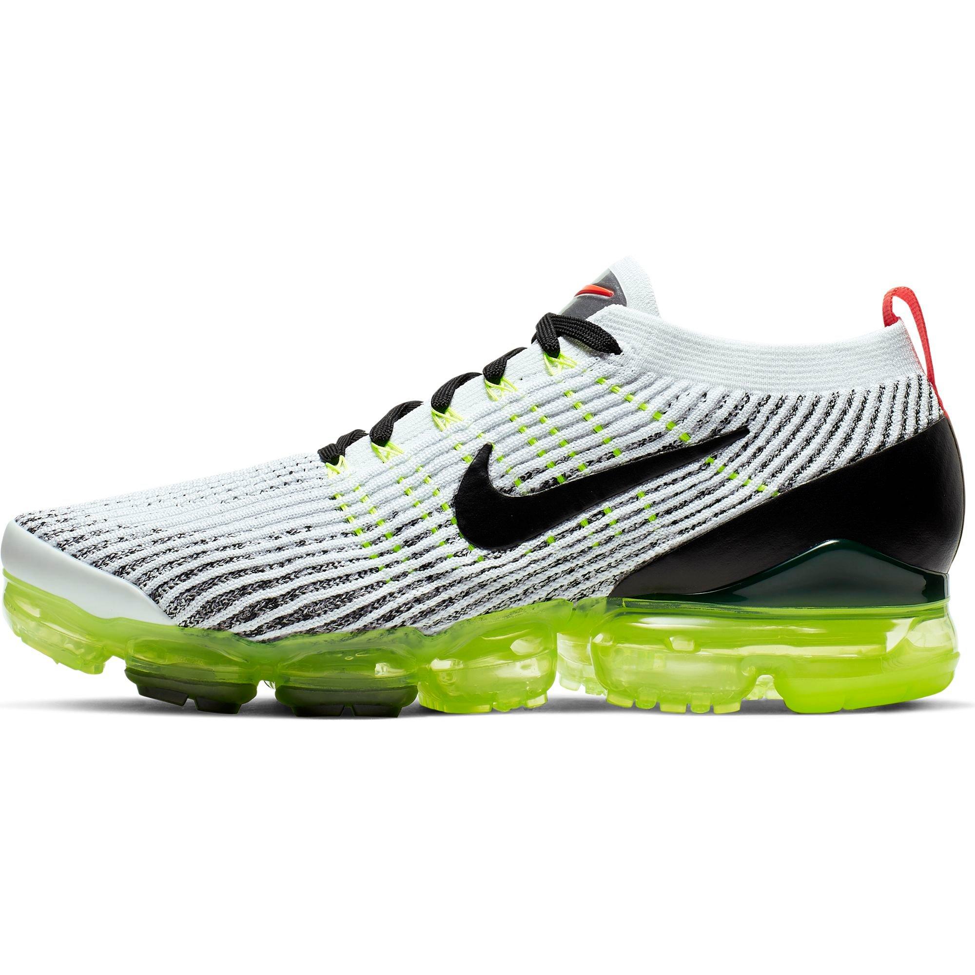 black white and green vapormax