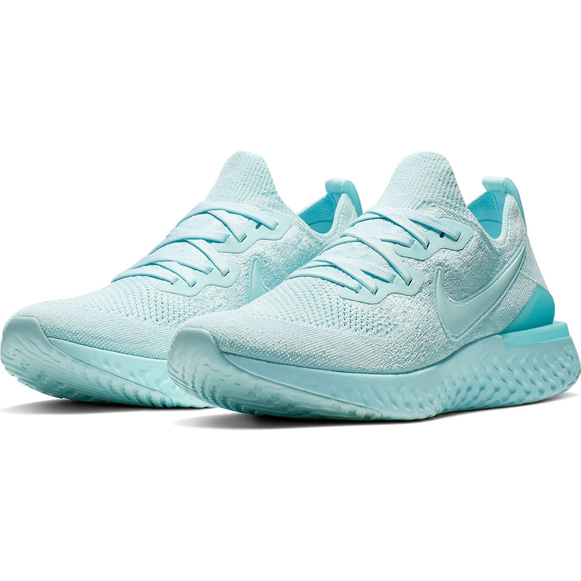 nike women's epic react flyknit 2 running shoes teal