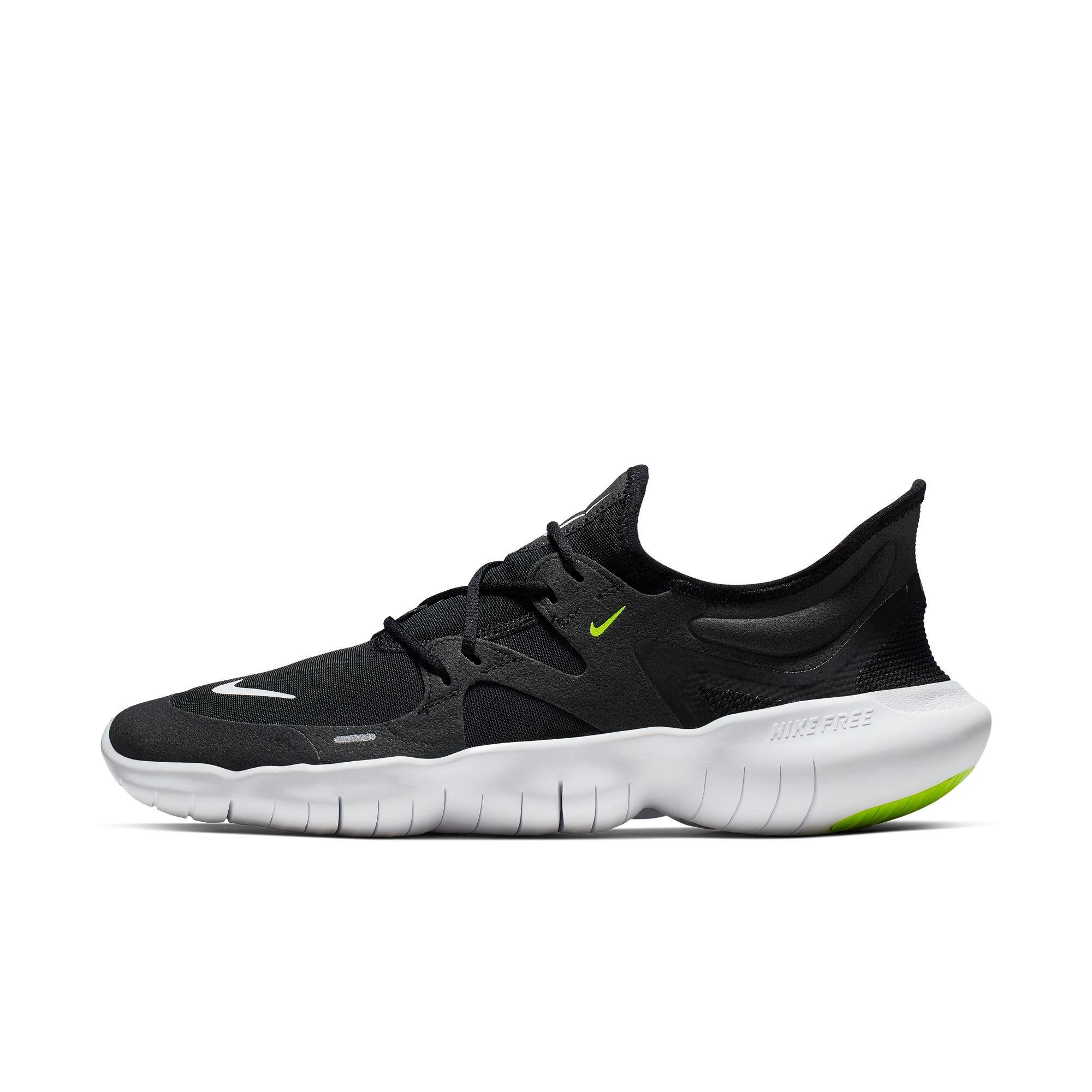 nike free 5.0 womens black and white