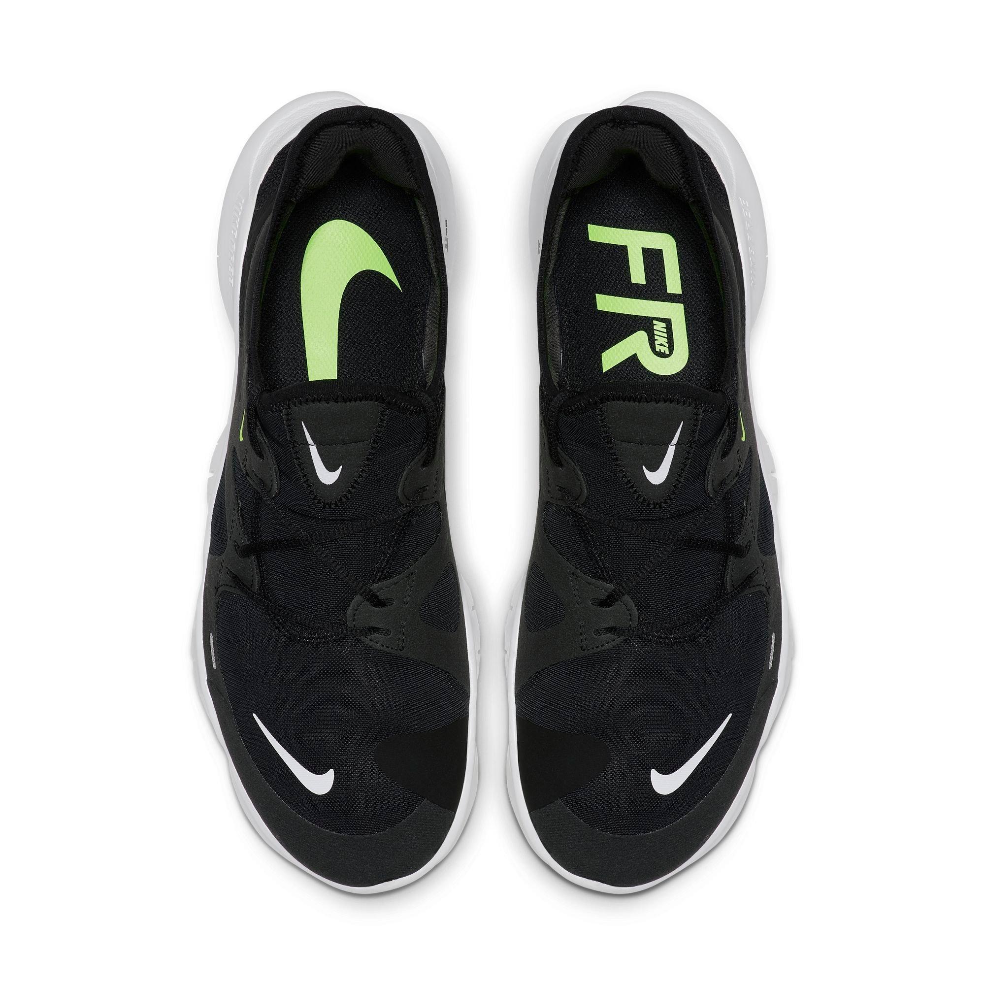 nike free 5.0 womens black and white