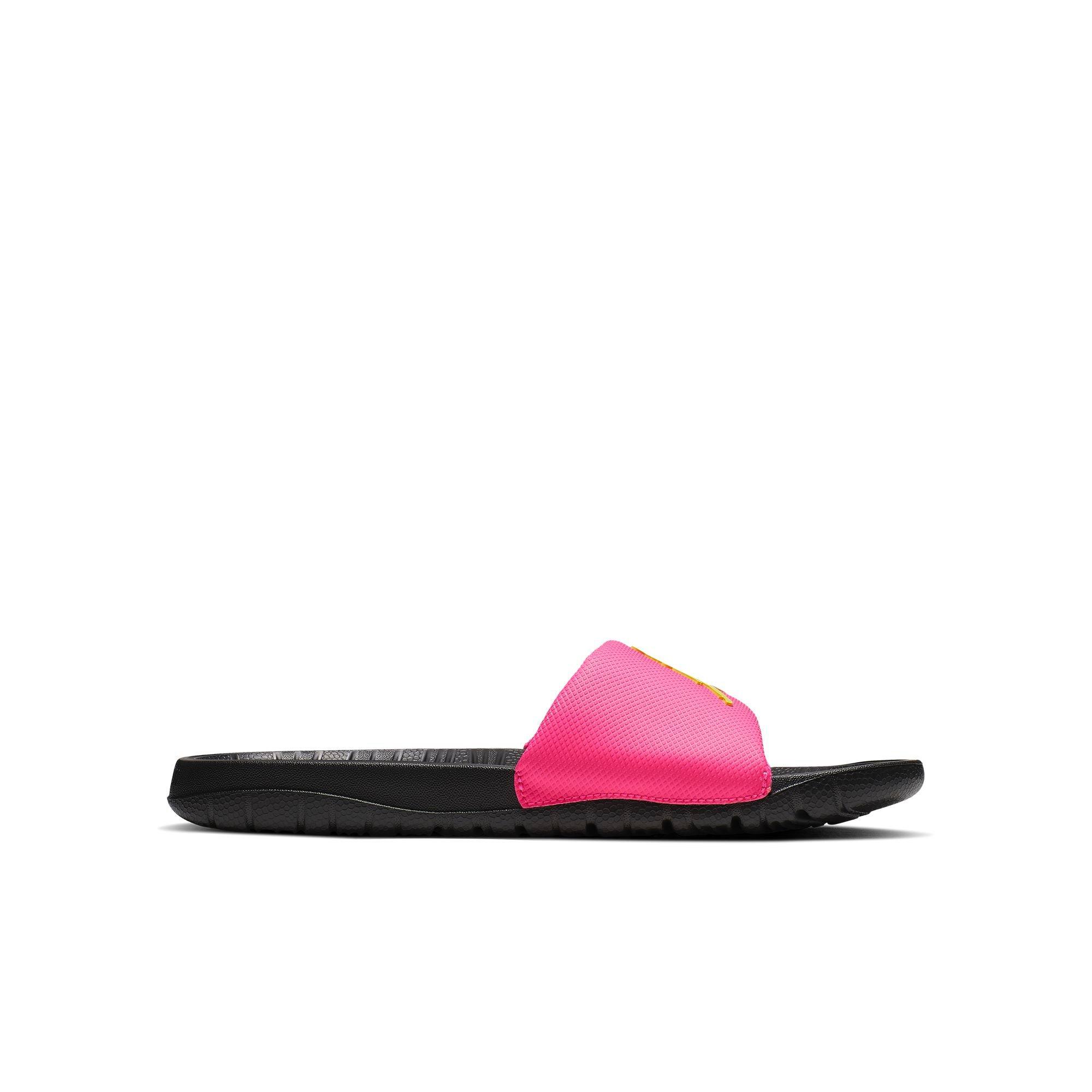 Pink black jordan sales slides