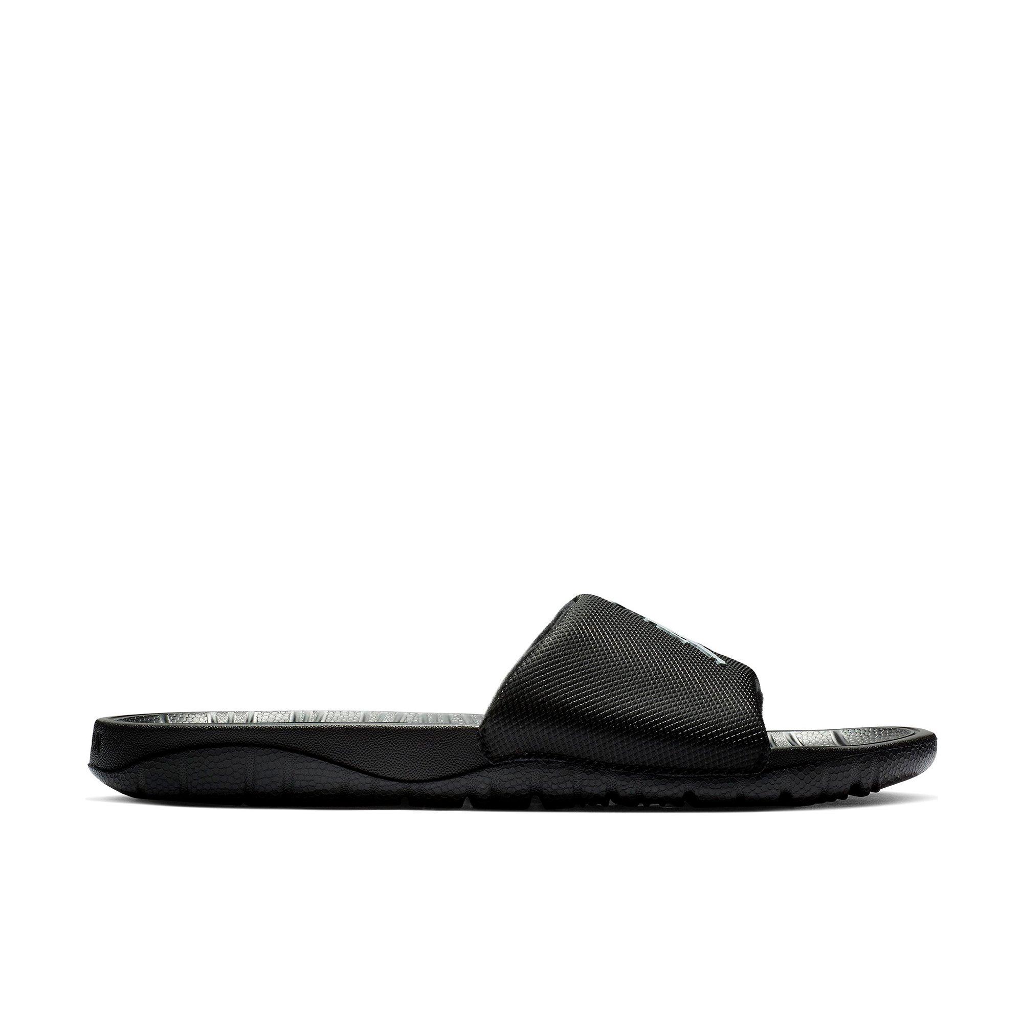 jordan slides black and white