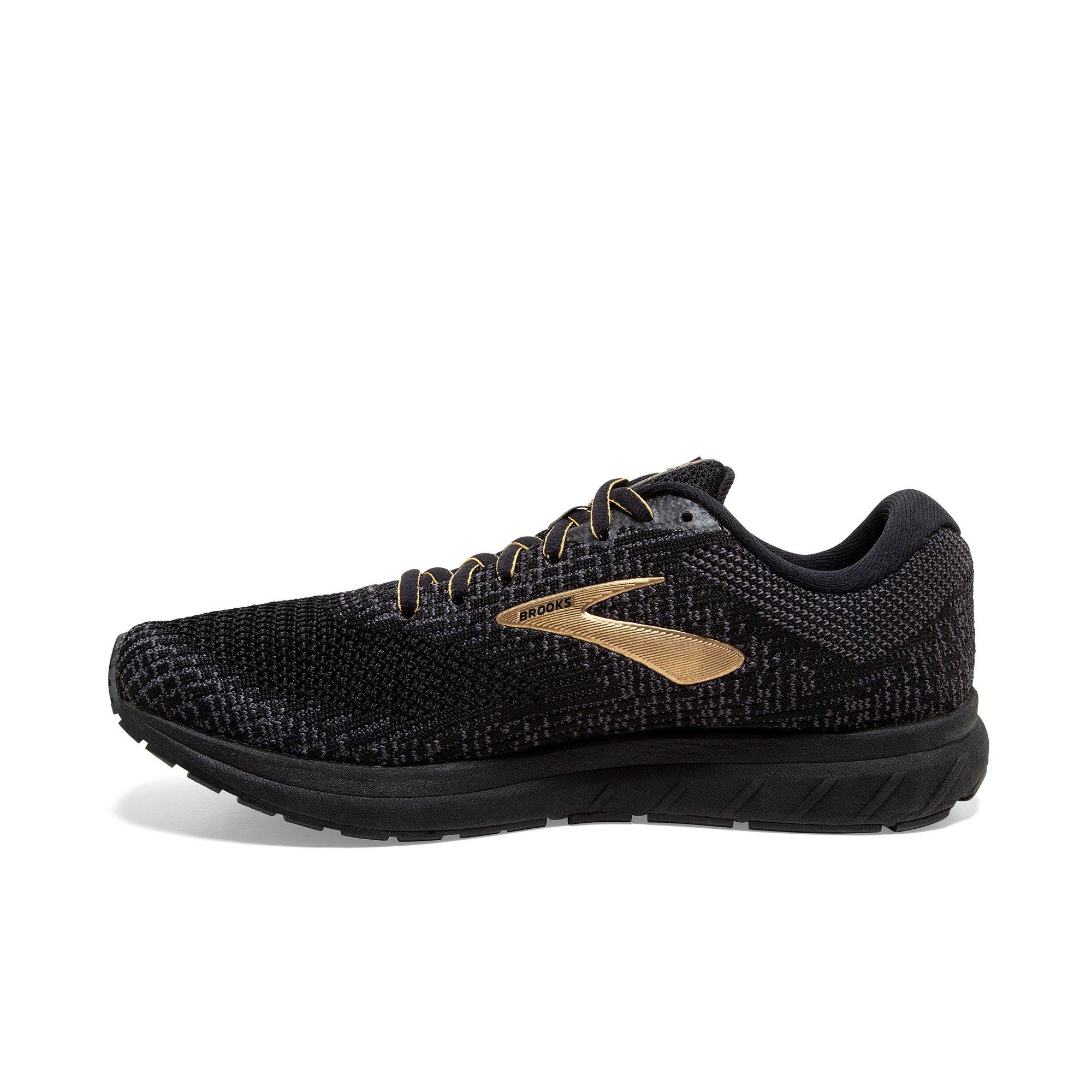 brooks revel 3 black and gold