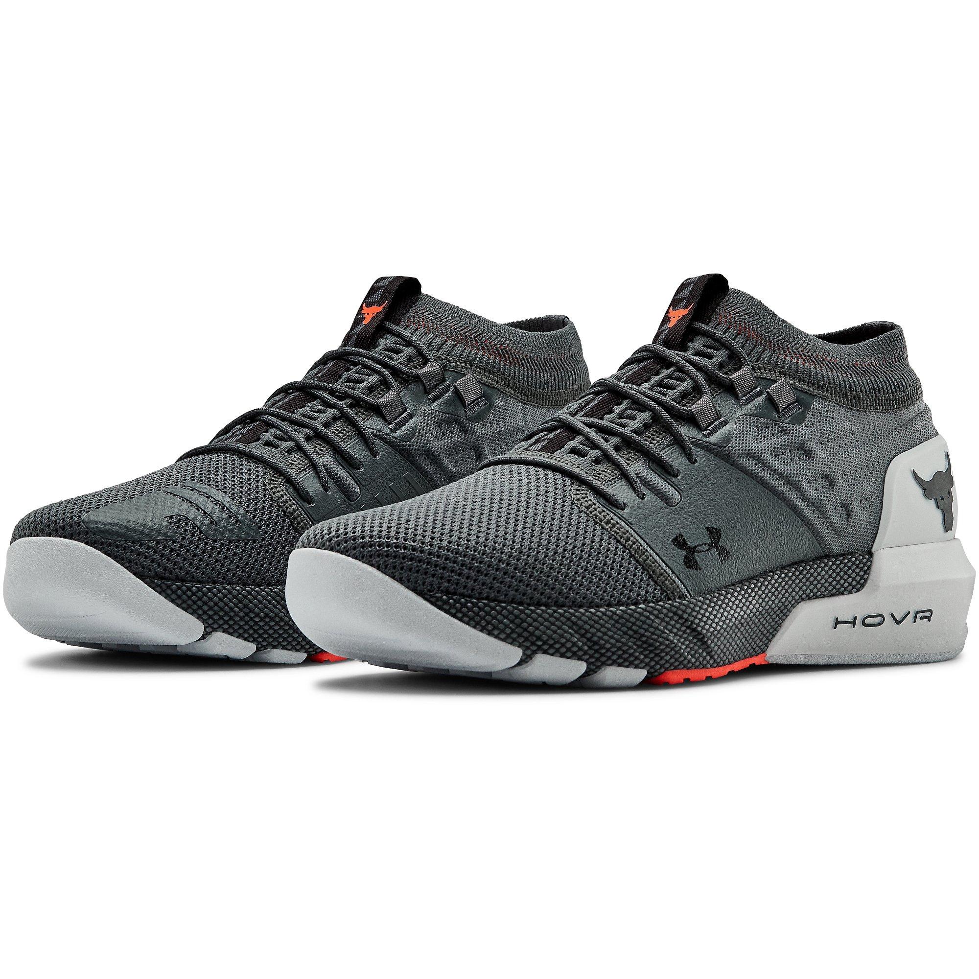 Under Armour Project Rock 2 Grey/Red Men's Training Shoe