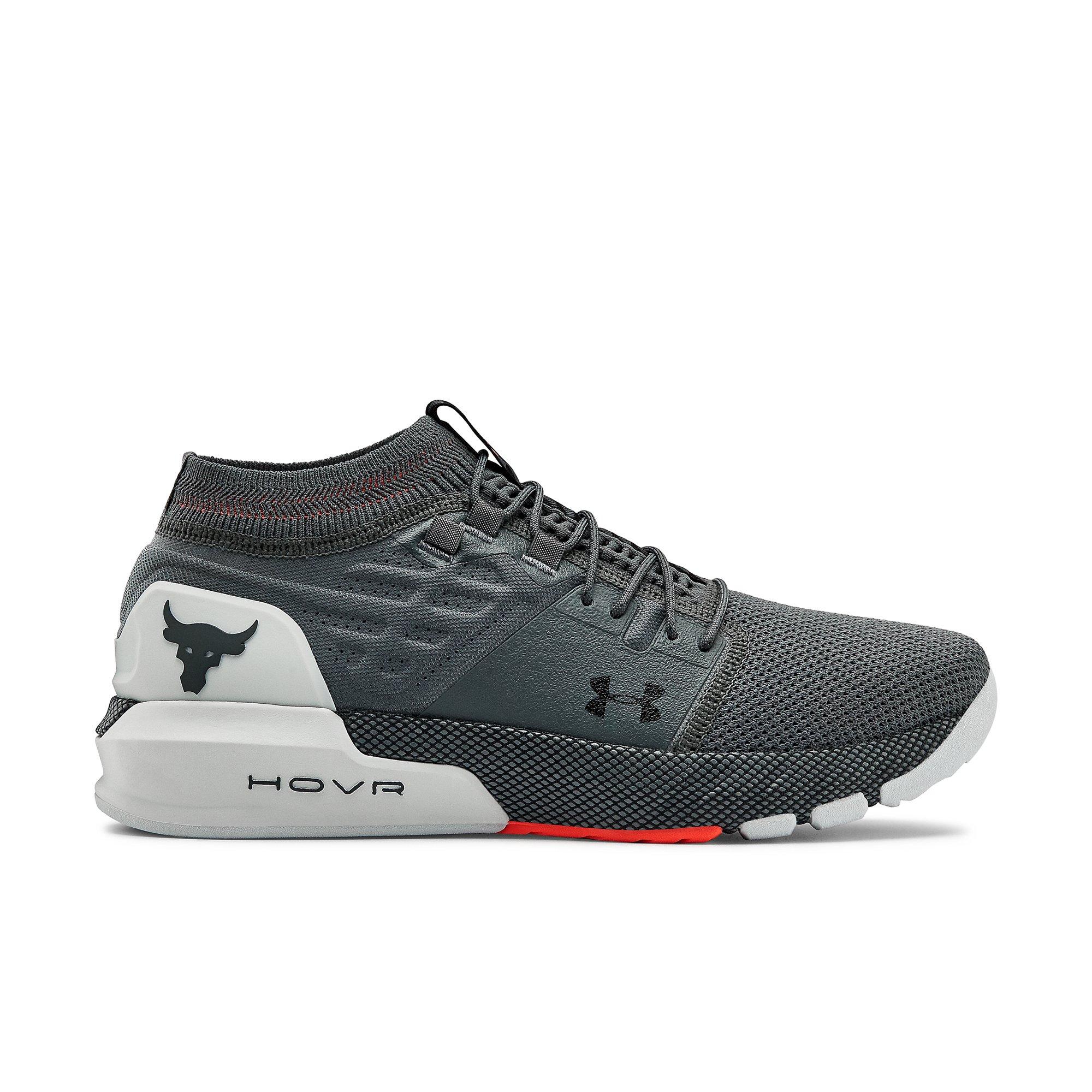 Under Armour Project Rock 2 Grey/Red Men's Training Shoe - Hibbett