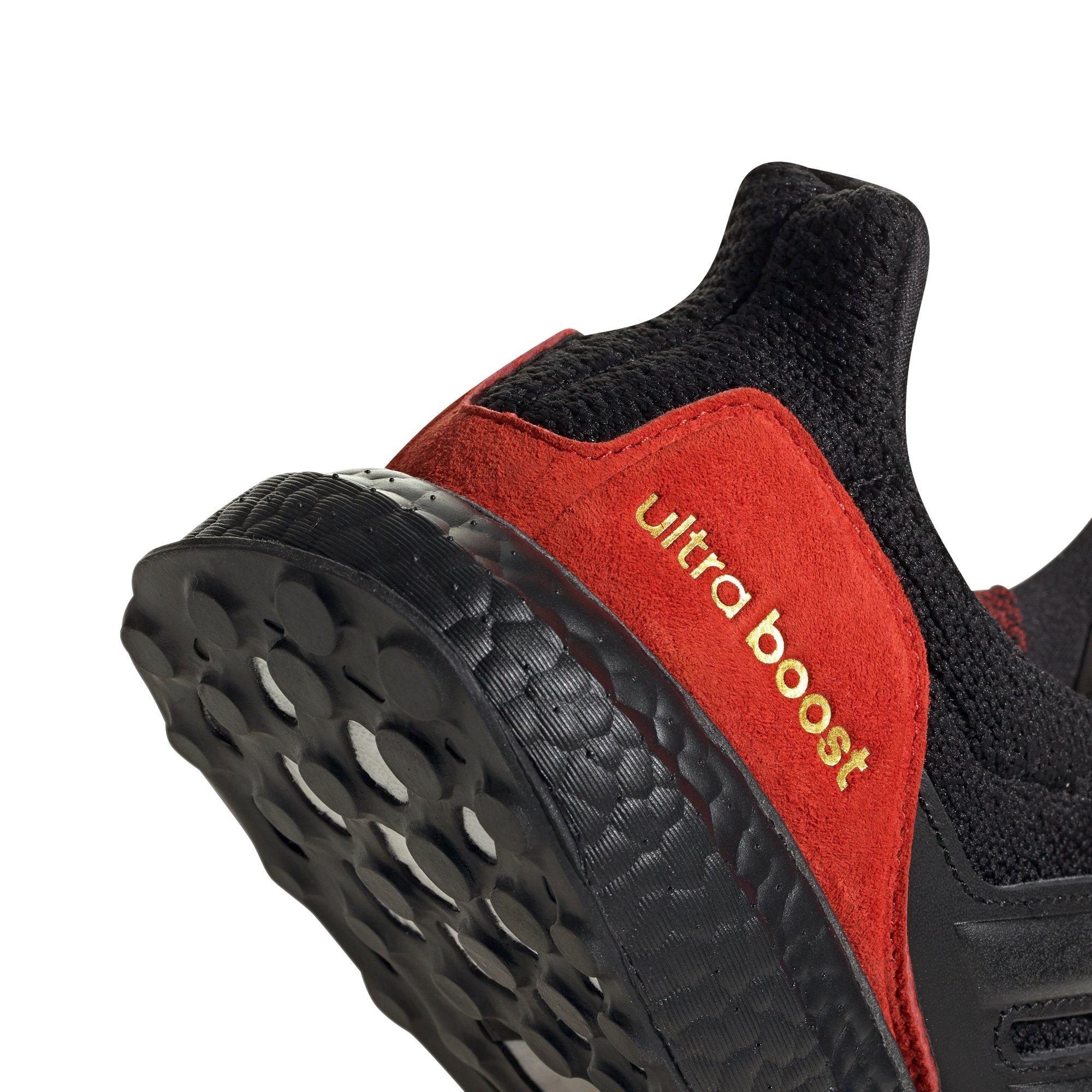 ultraboost black black red