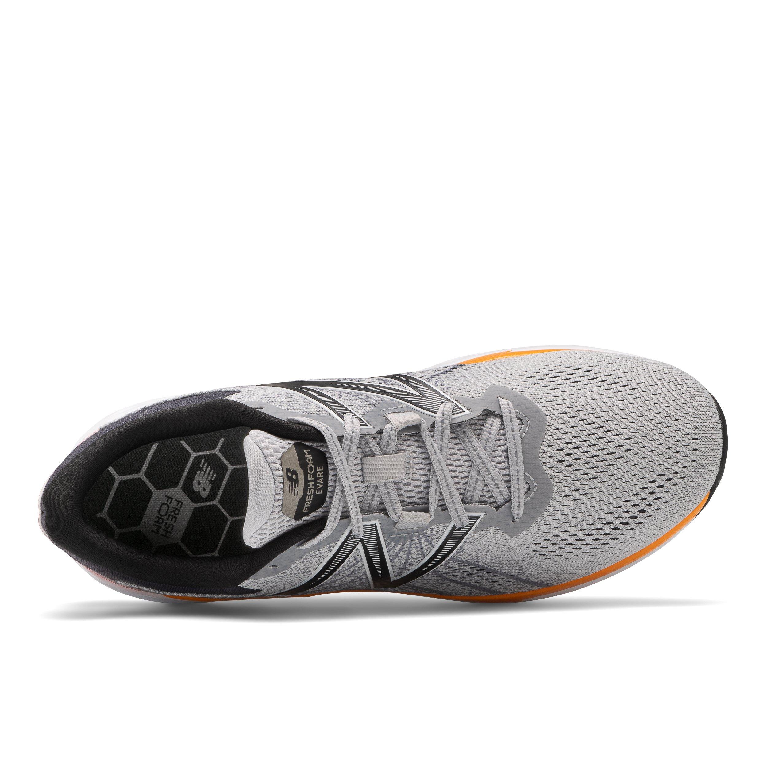 new balance men's fresh foam evare shoes grey with red