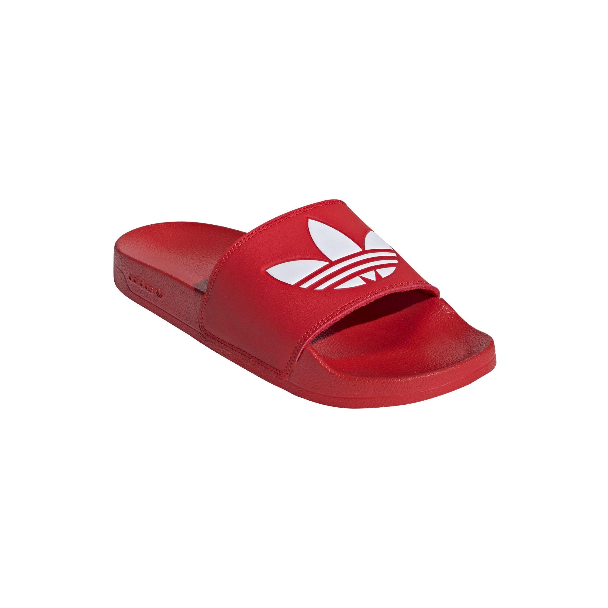 adilette slides red