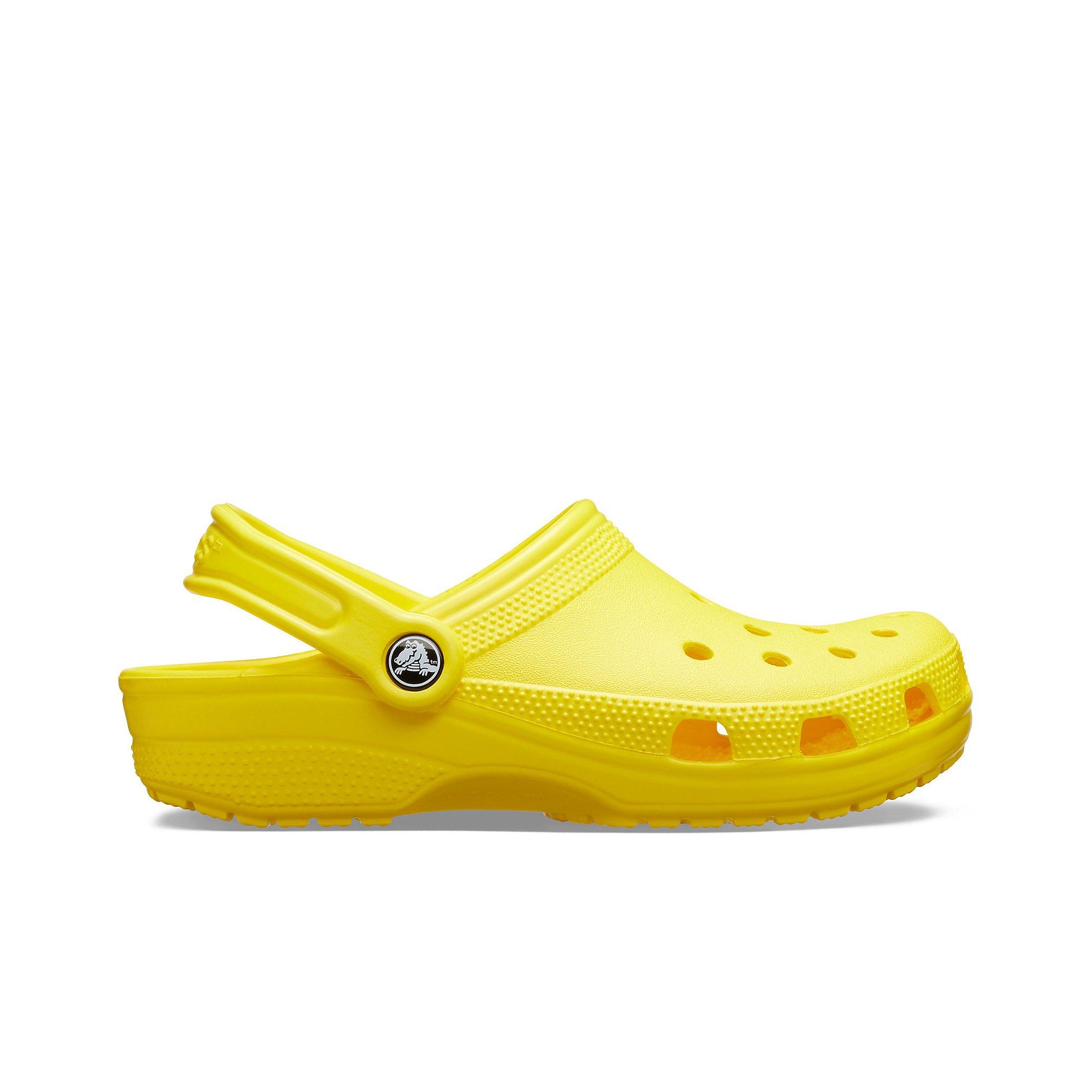 yellow women crocs
