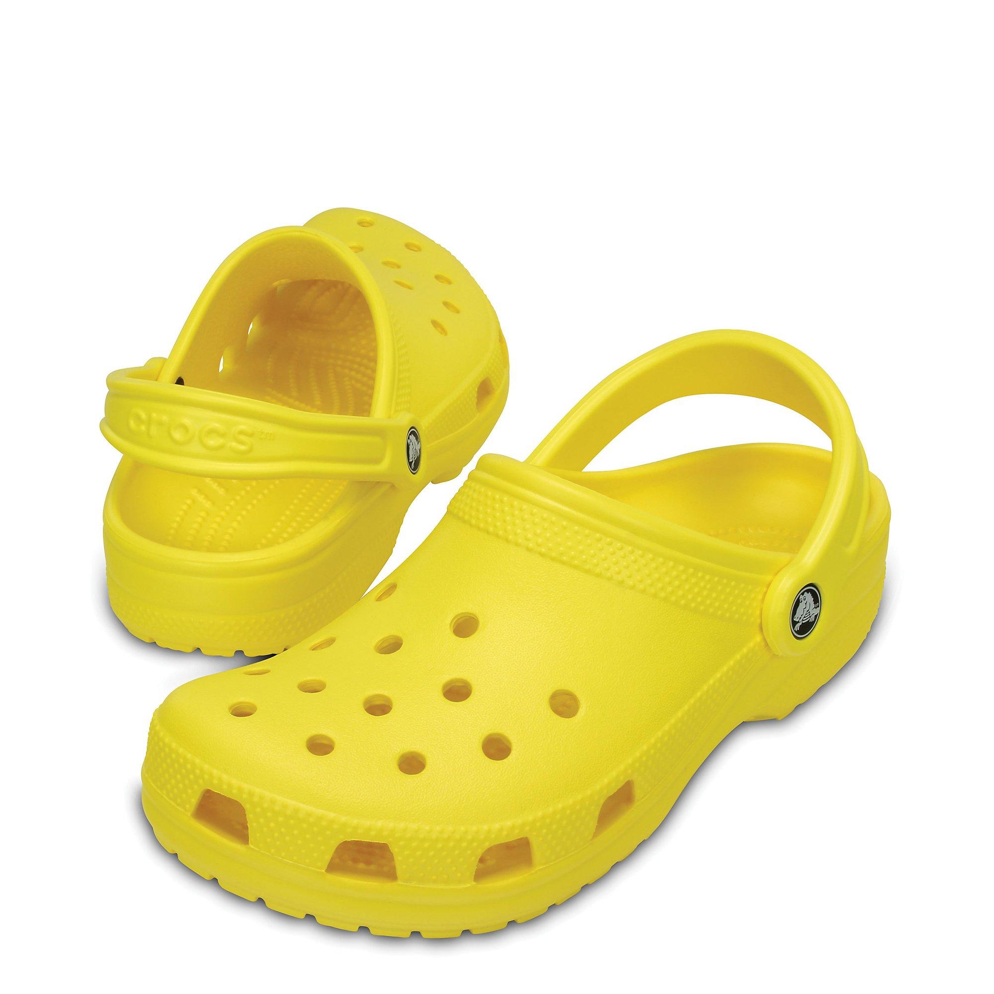 mens yellow crocs