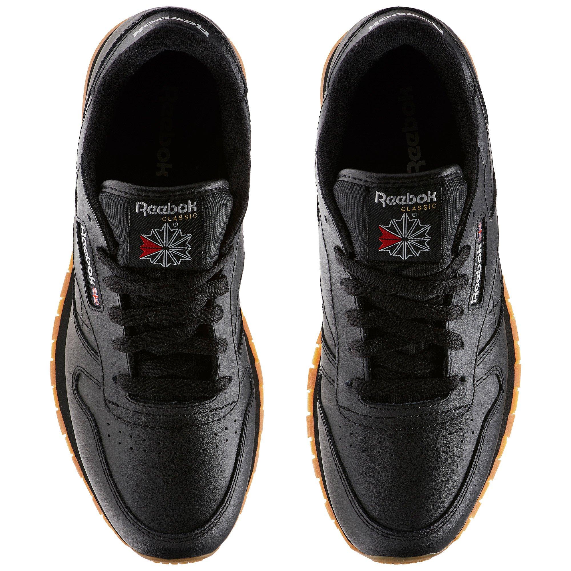 Details about   Reebok Kids' Classic Leather Shoes  BLACK/GUM COLOR Grade School SIZE 6  NO BOX 
