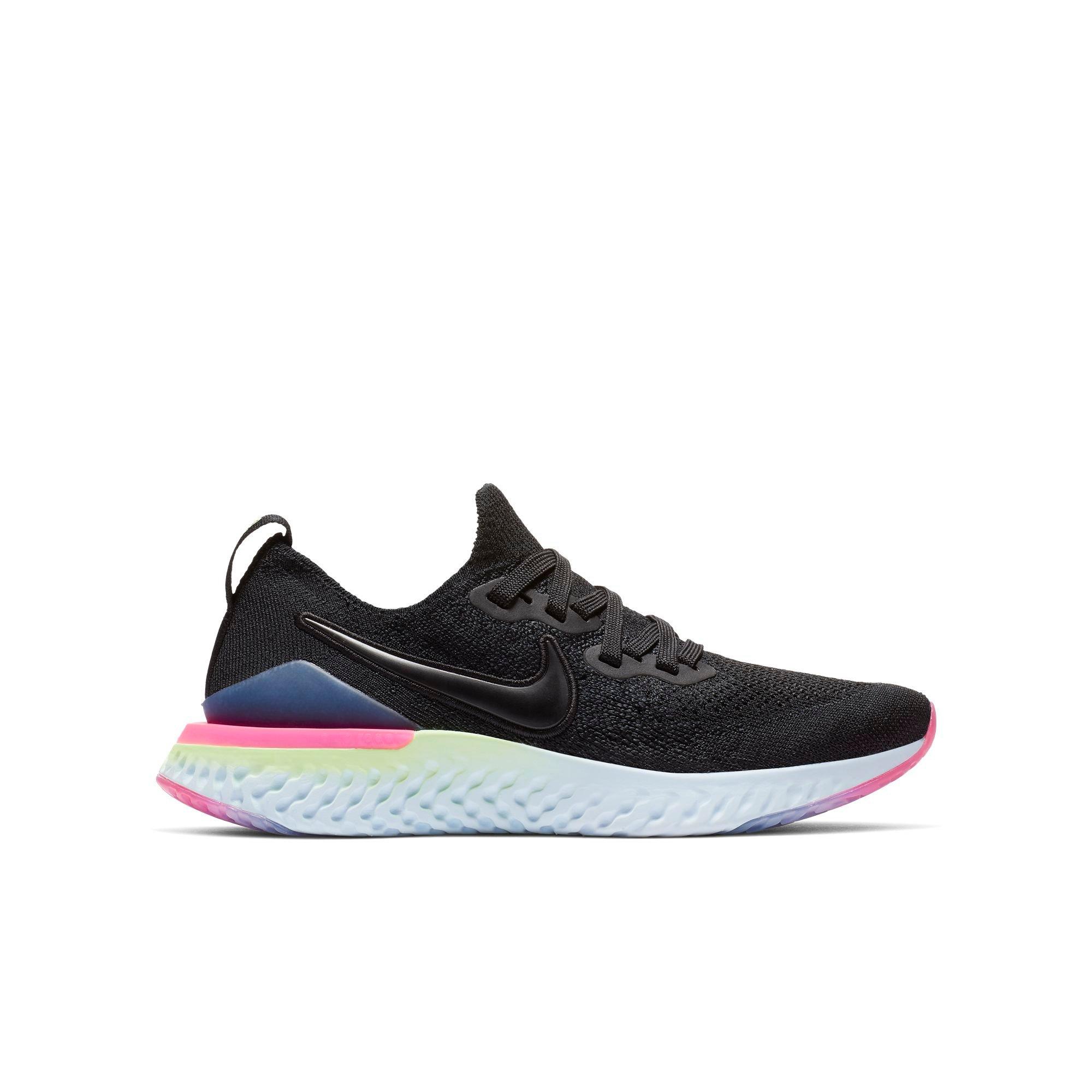 nike epic react black running shoes