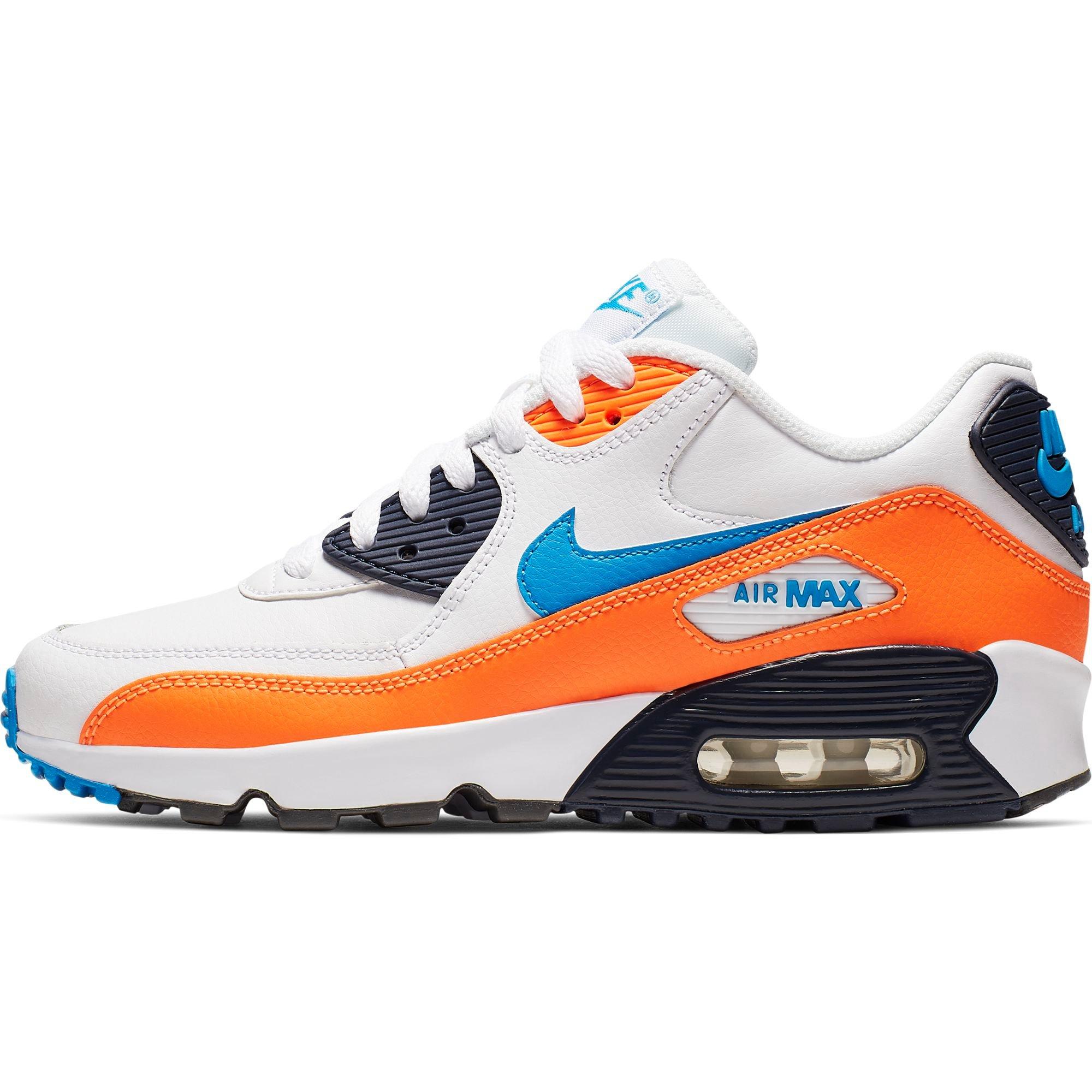 white orange and blue nikes