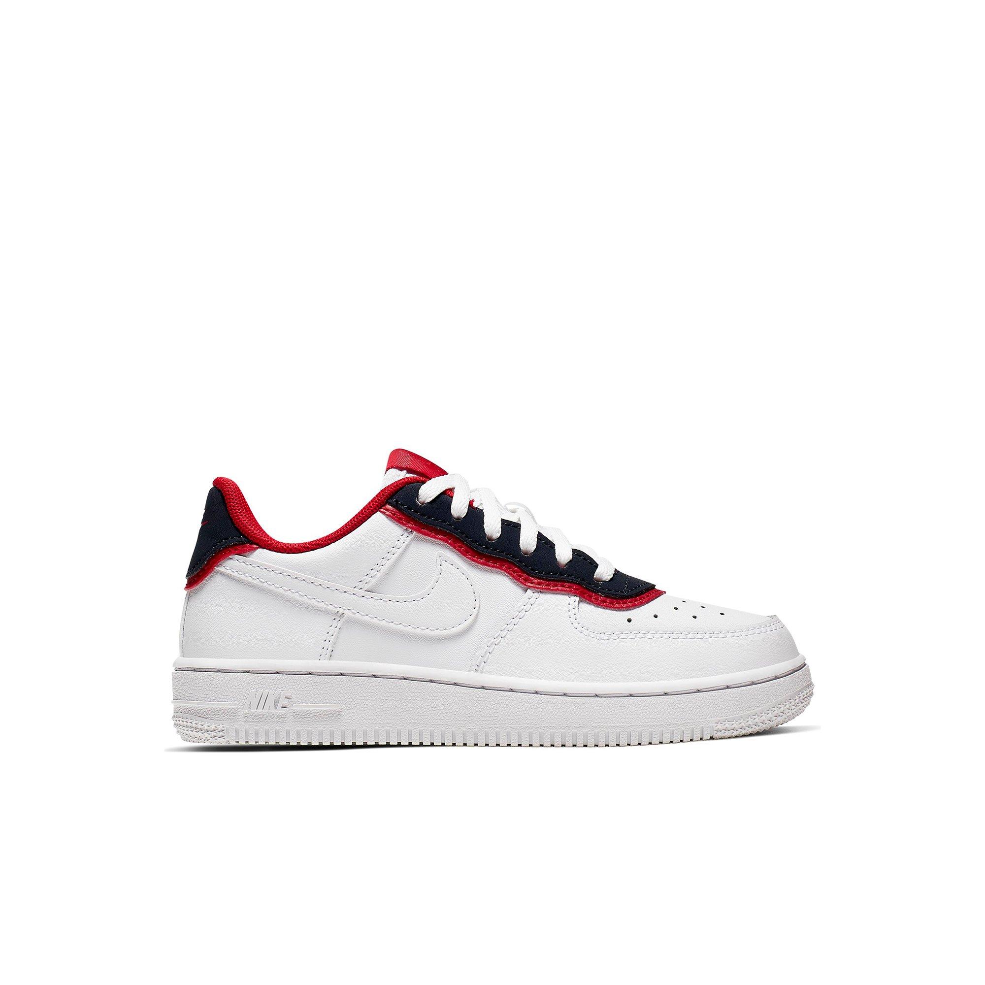 white navy red air force 1