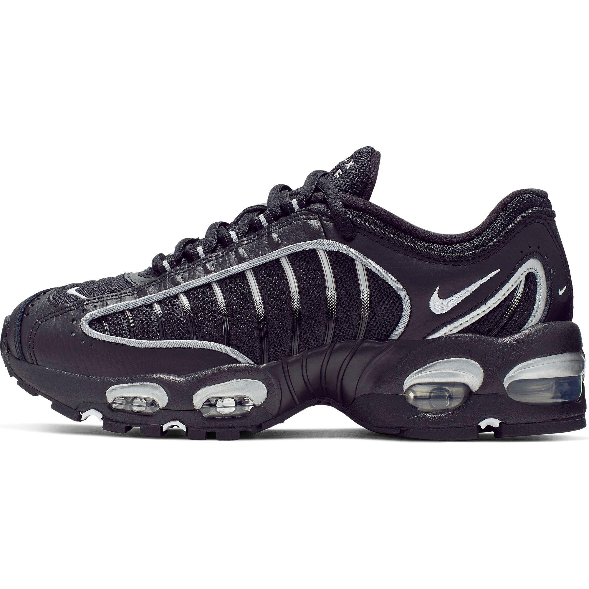 Nike Air Max Tailwind Iv Black Metallic Silver Grade School Kids Shoe Hibbett City Gear