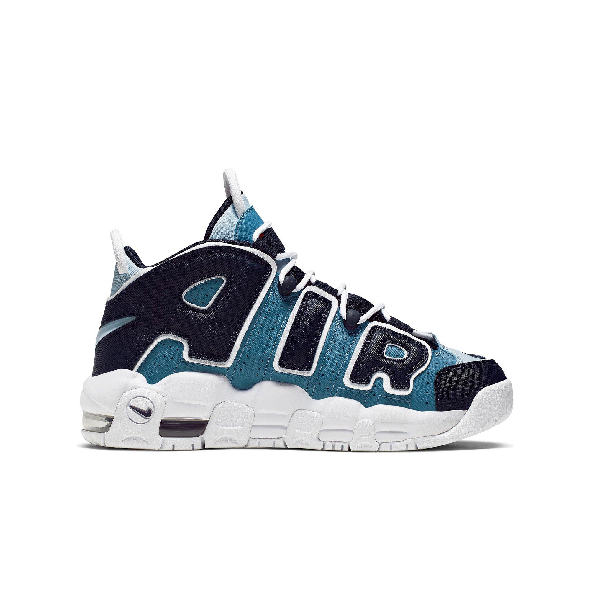 Nike Air More Uptempo 96 Qs White Obsidian Orange Grade School Kids Shoe Hibbett City Gear