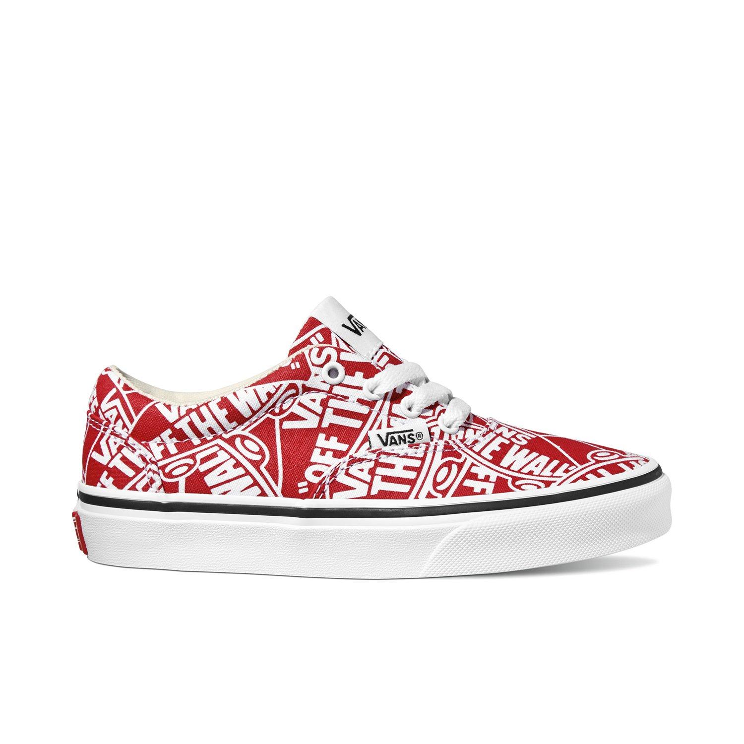 boys vans red