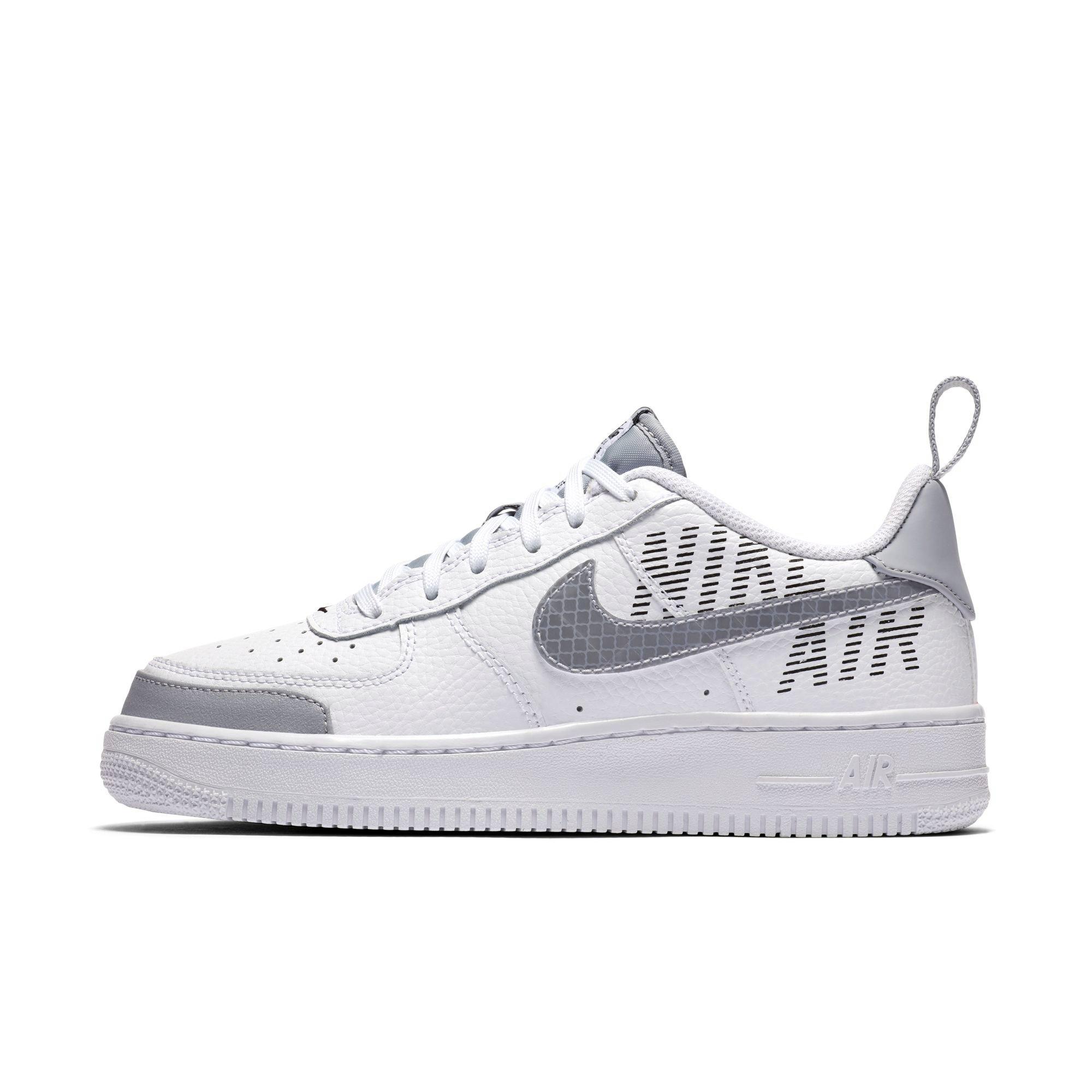 white and gray air force 1