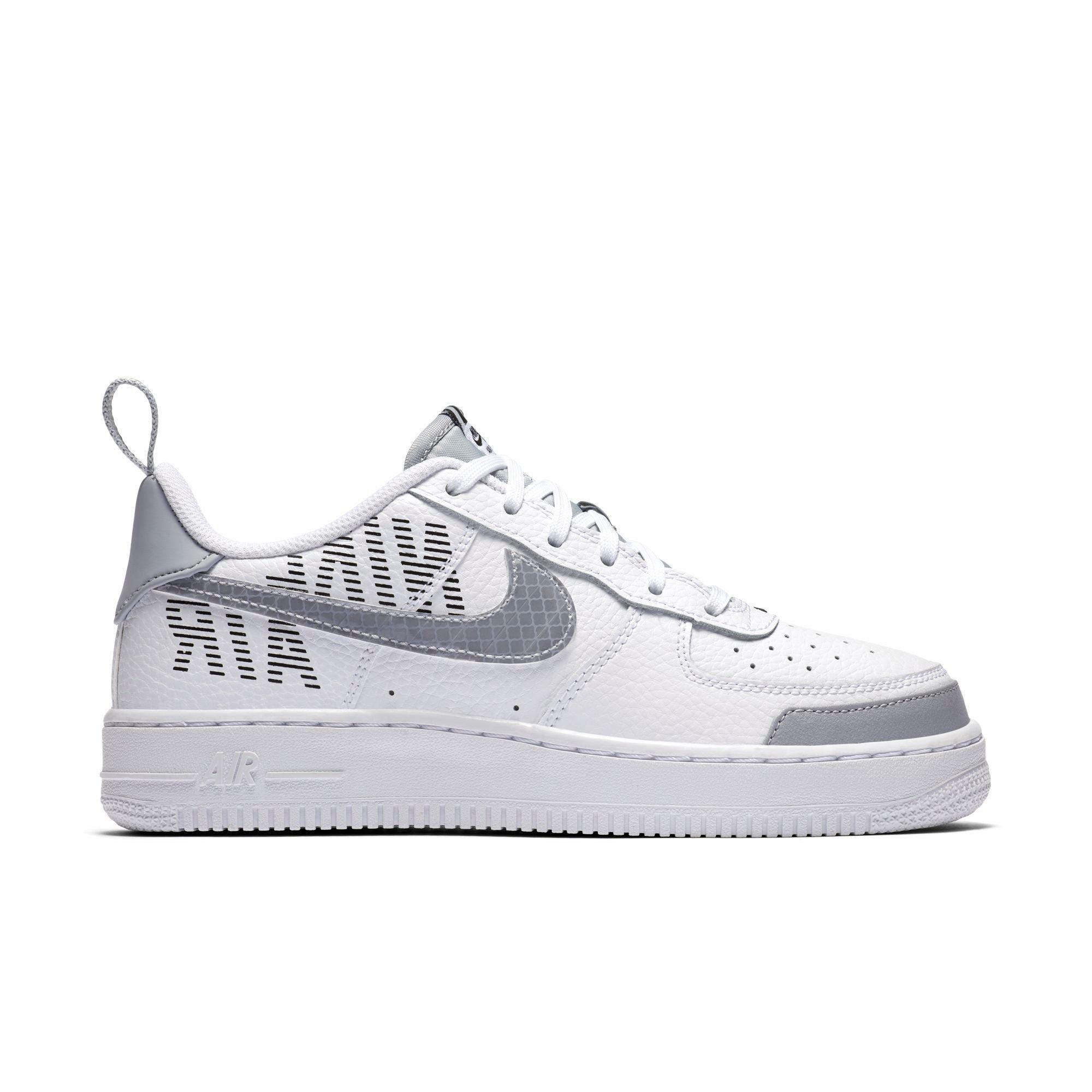 nike grey and white air force 1