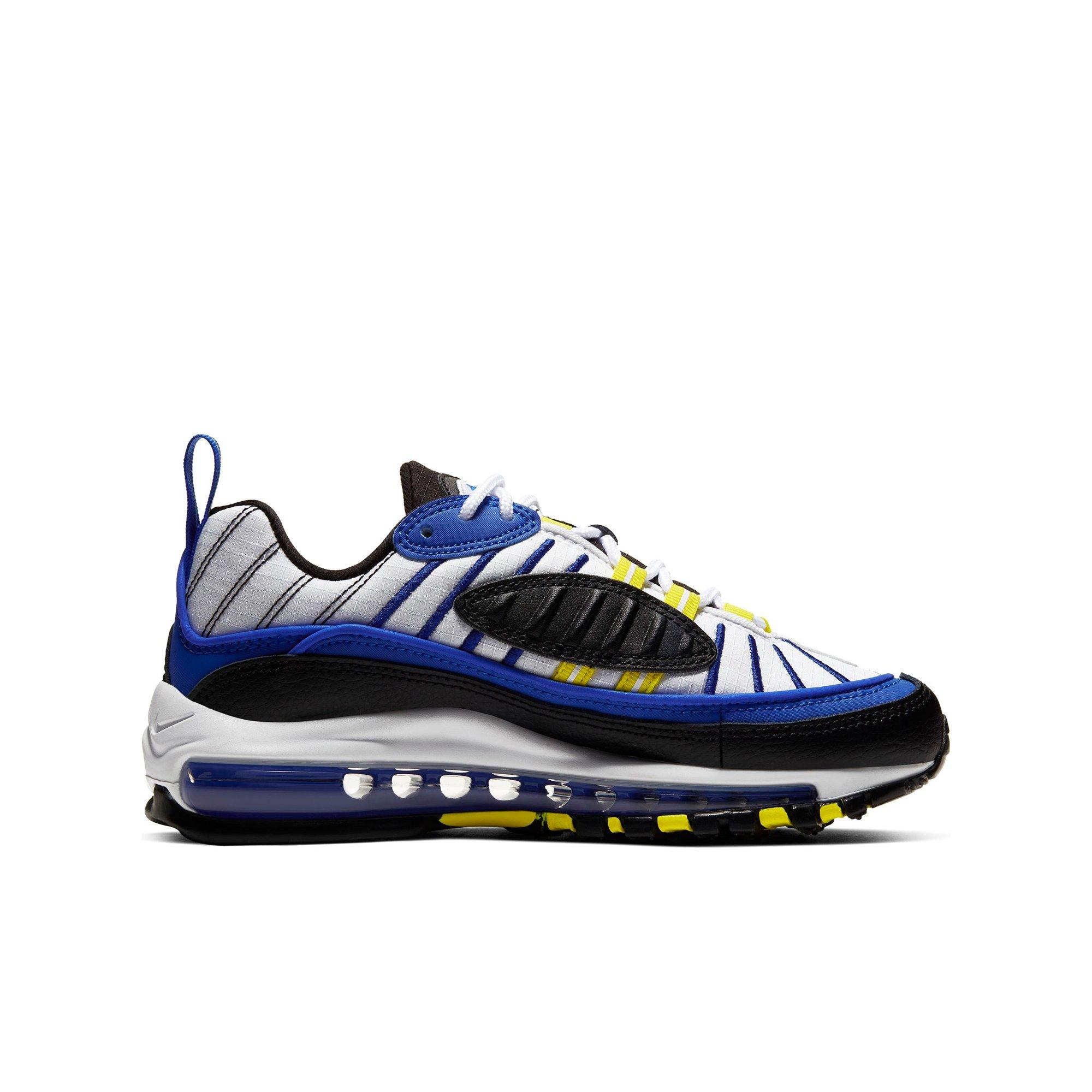 Nike Air Max 98 Blue Black White Grade School Boys Shoe Hibbett City Gear