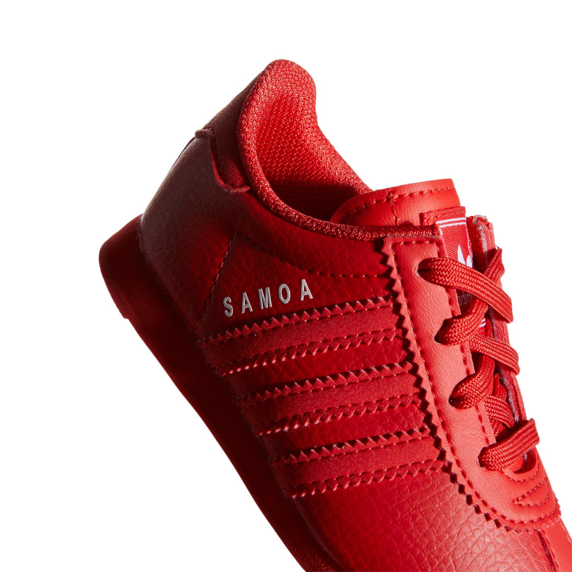 All red adidas best sale samoa