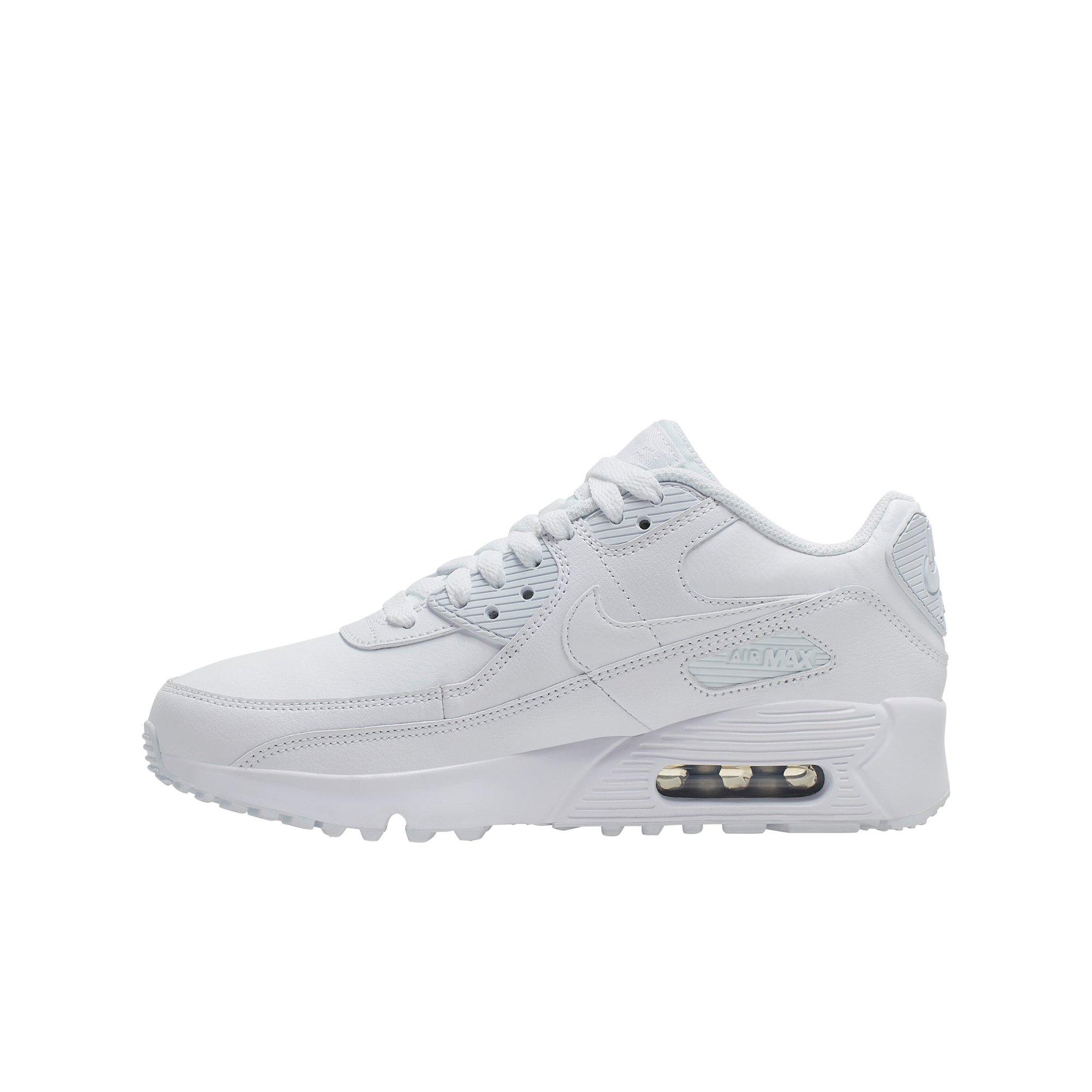 Nike Air Max 90 LTR "White" Grade School Kids Shoe - WHITE Thumbnail View 2