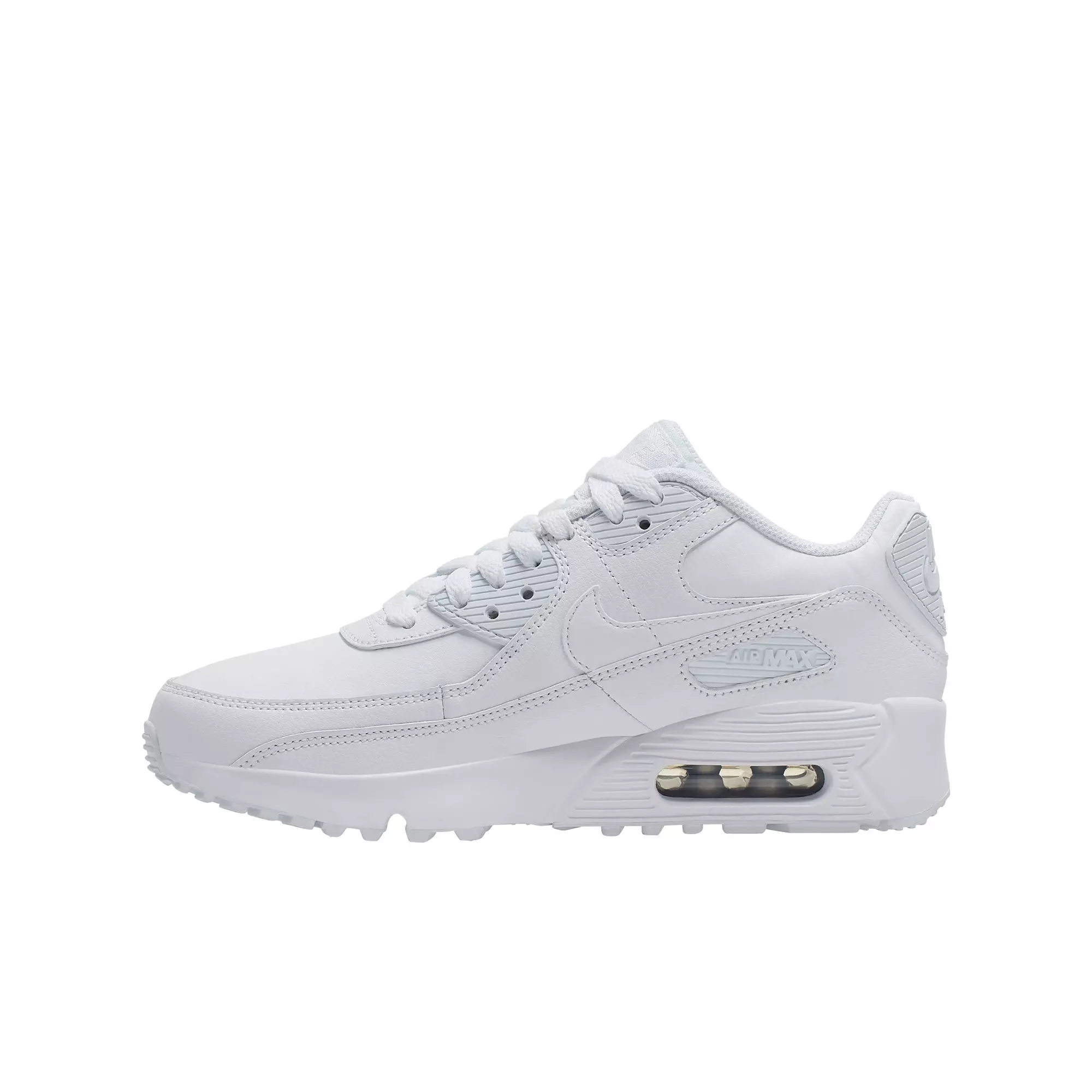 Nike Air Max 90 LTR "White" Grade School Kids Shoe - WHITE