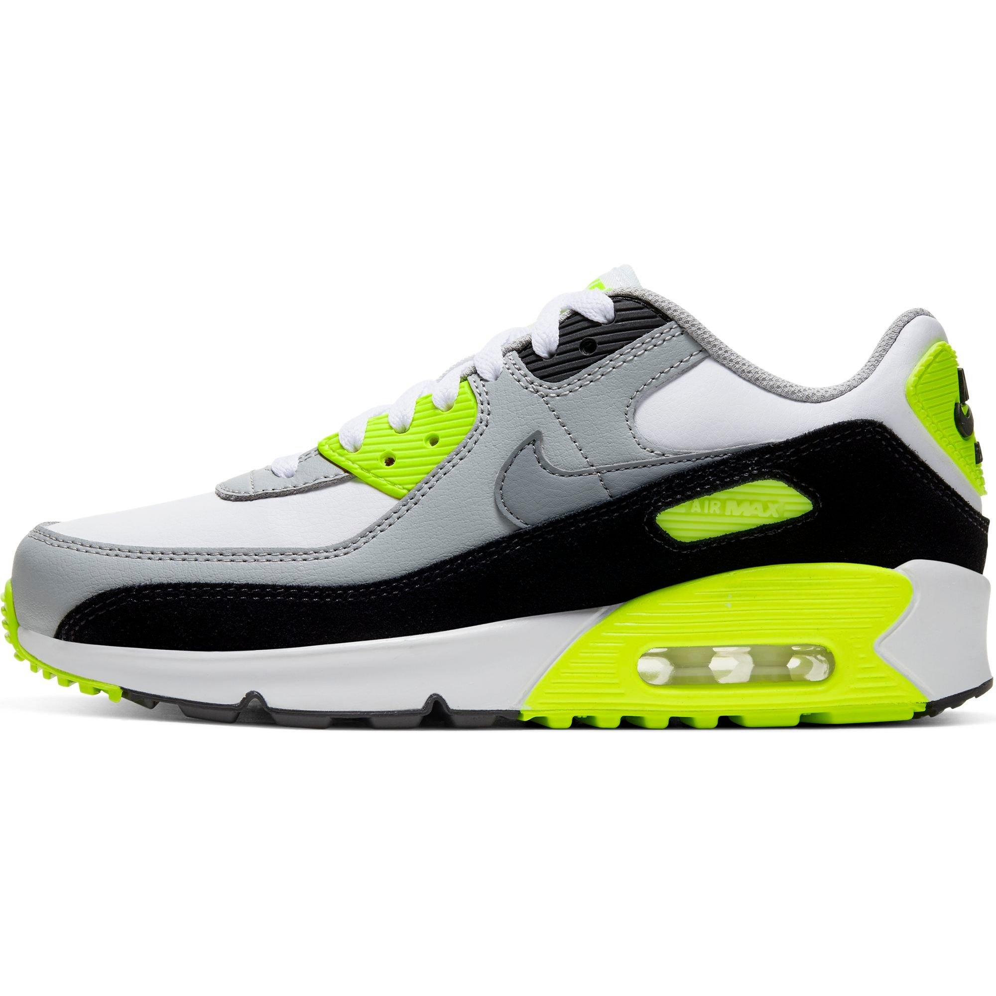 nike air max 90 ltr white particle grey volt
