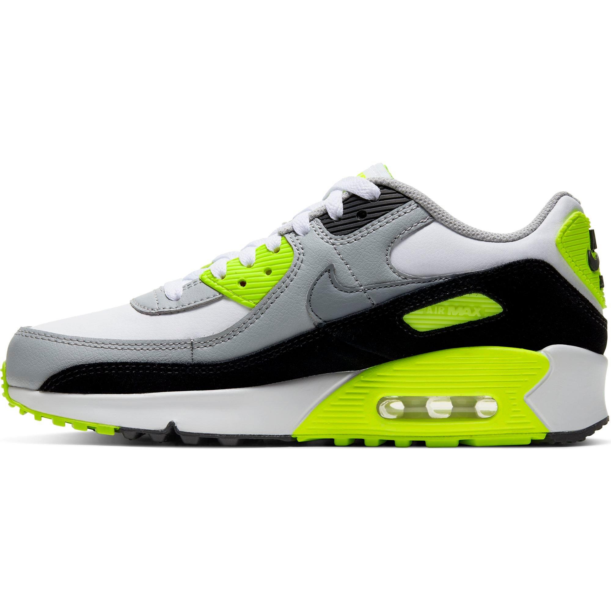 nike air max 90 ltr white particle grey volt
