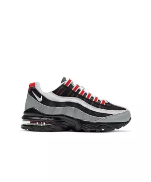 Luiheid supermarkt muis Nike Air Max 95 "Grey/Black/White/Red" Grade School Boys' Shoe