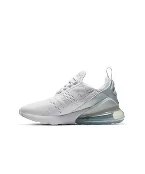 Nike Women's Air Max 270 Shoes, Size 6, White/Metallic