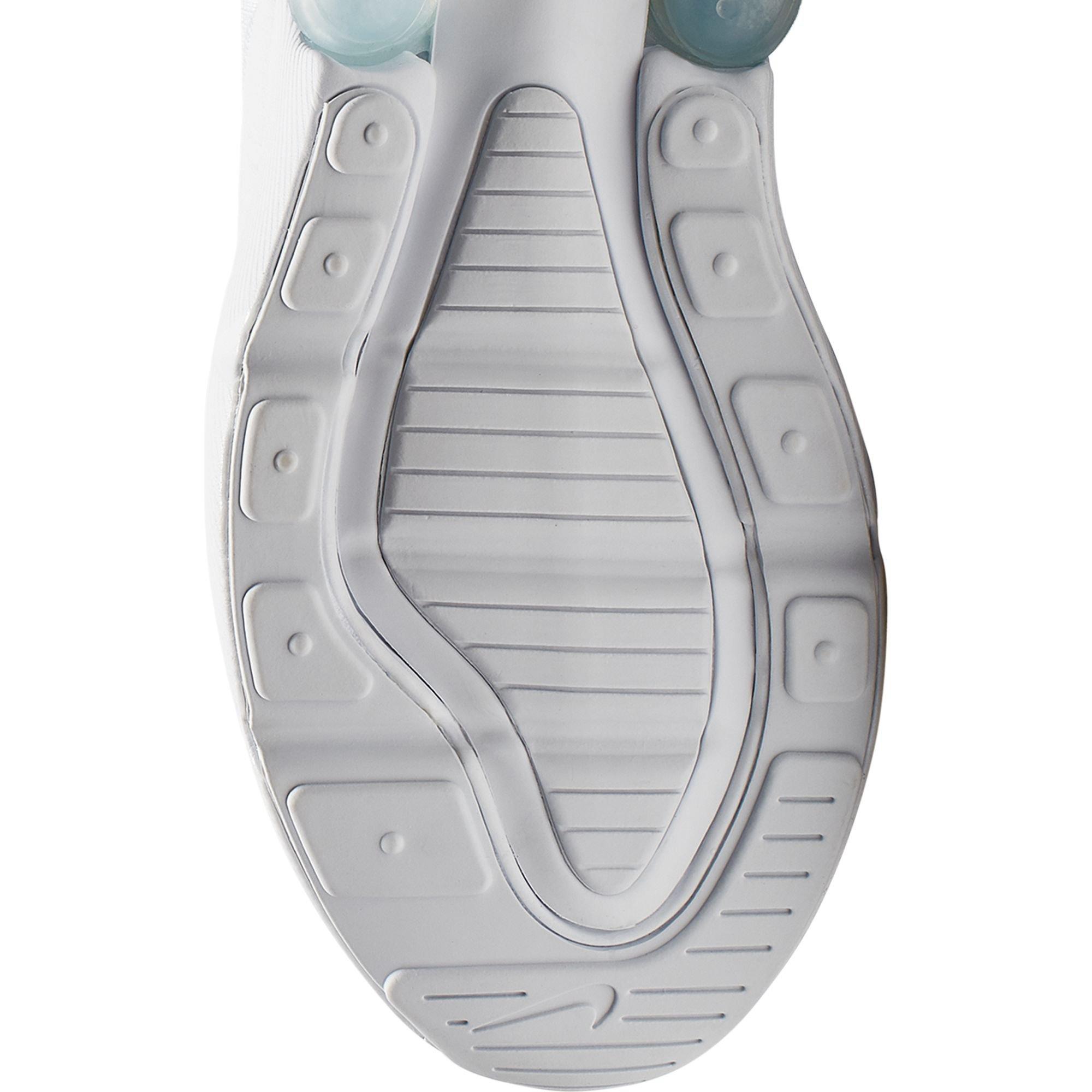 Nike Air Max 270 Grade School Kids' White/Metallic Silver Shoe
