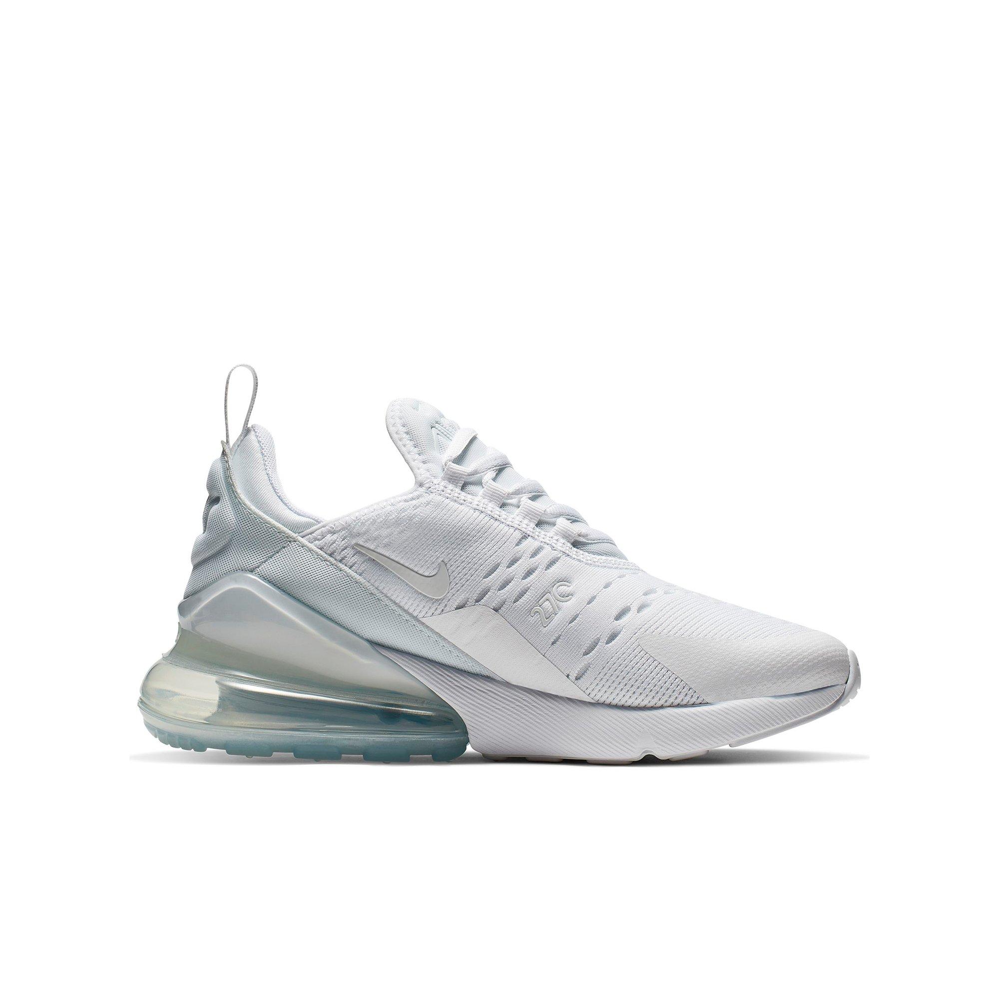 Grade School (3.5 - 7) Nike Air Max 270 Shoes Nike Air Kids Sneakers - Gray and White main image 0