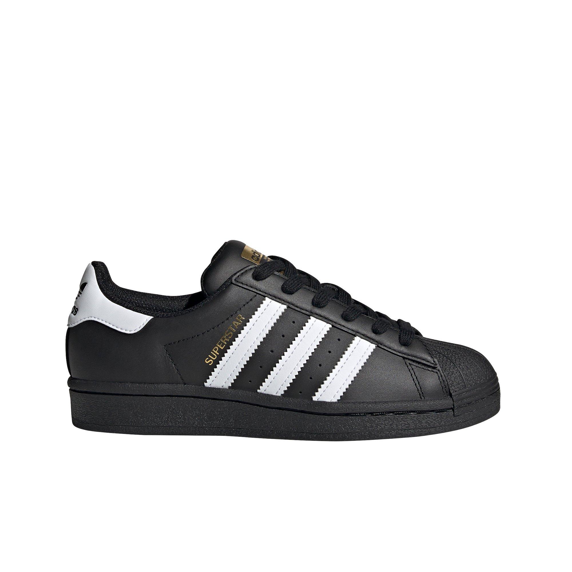 adidas Superstar Grade School Kids' "Black/White" Shoe