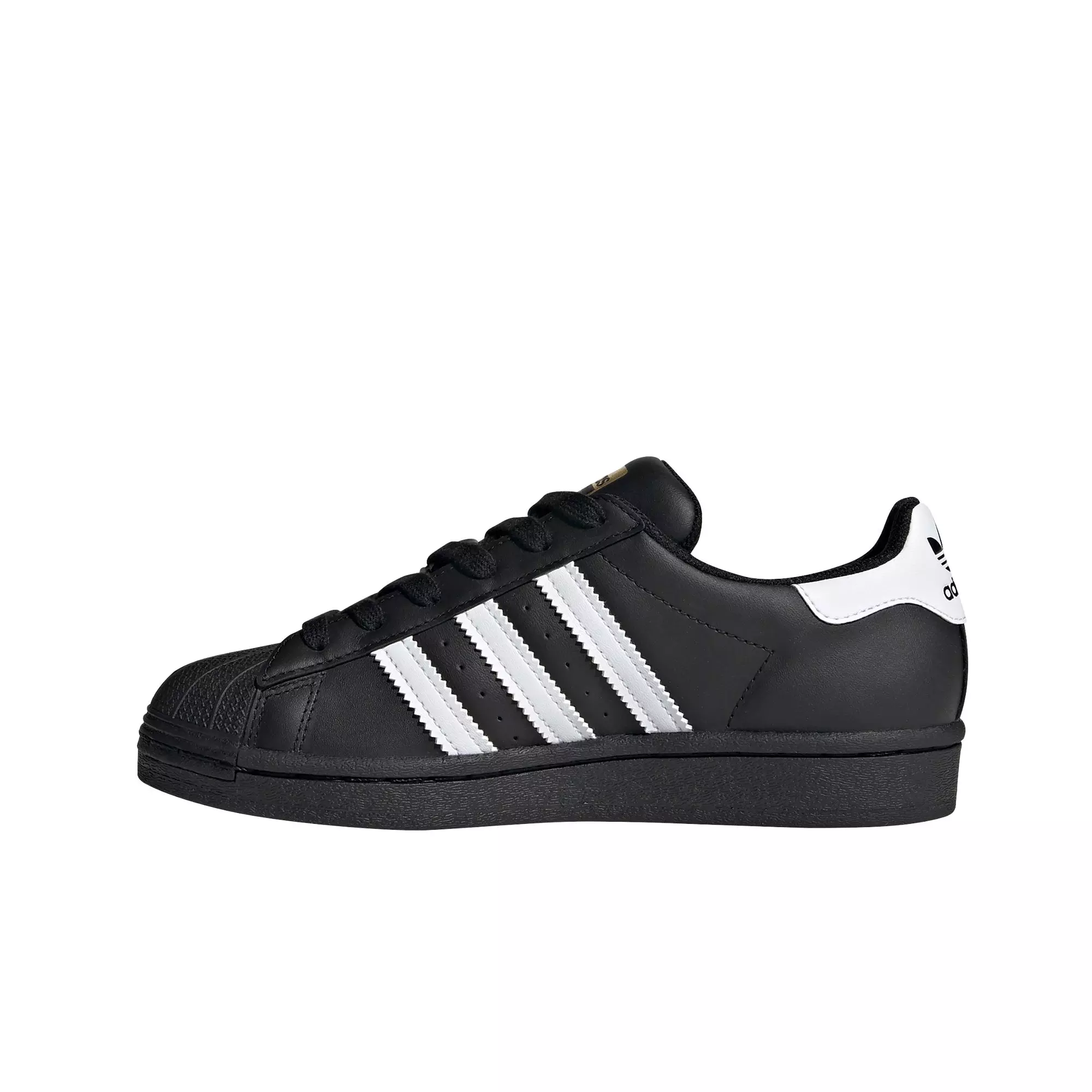 adidas Superstar "Black/White" Grade School Kids' Shoe - BLACK/WHITE