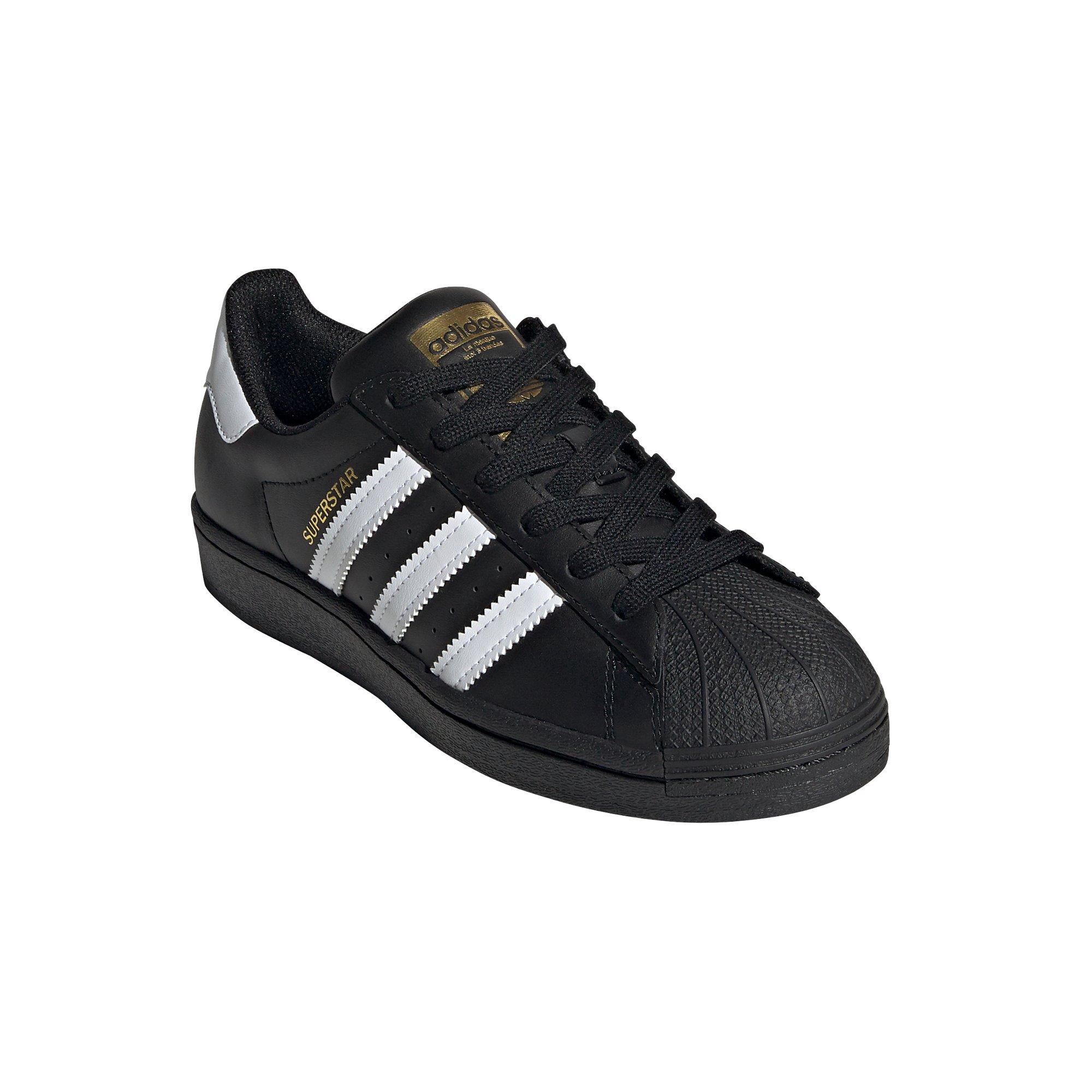 adidas Superstar "Black/White" Grade School Kids' Shoe - BLACK/WHITE Thumbnail View 3