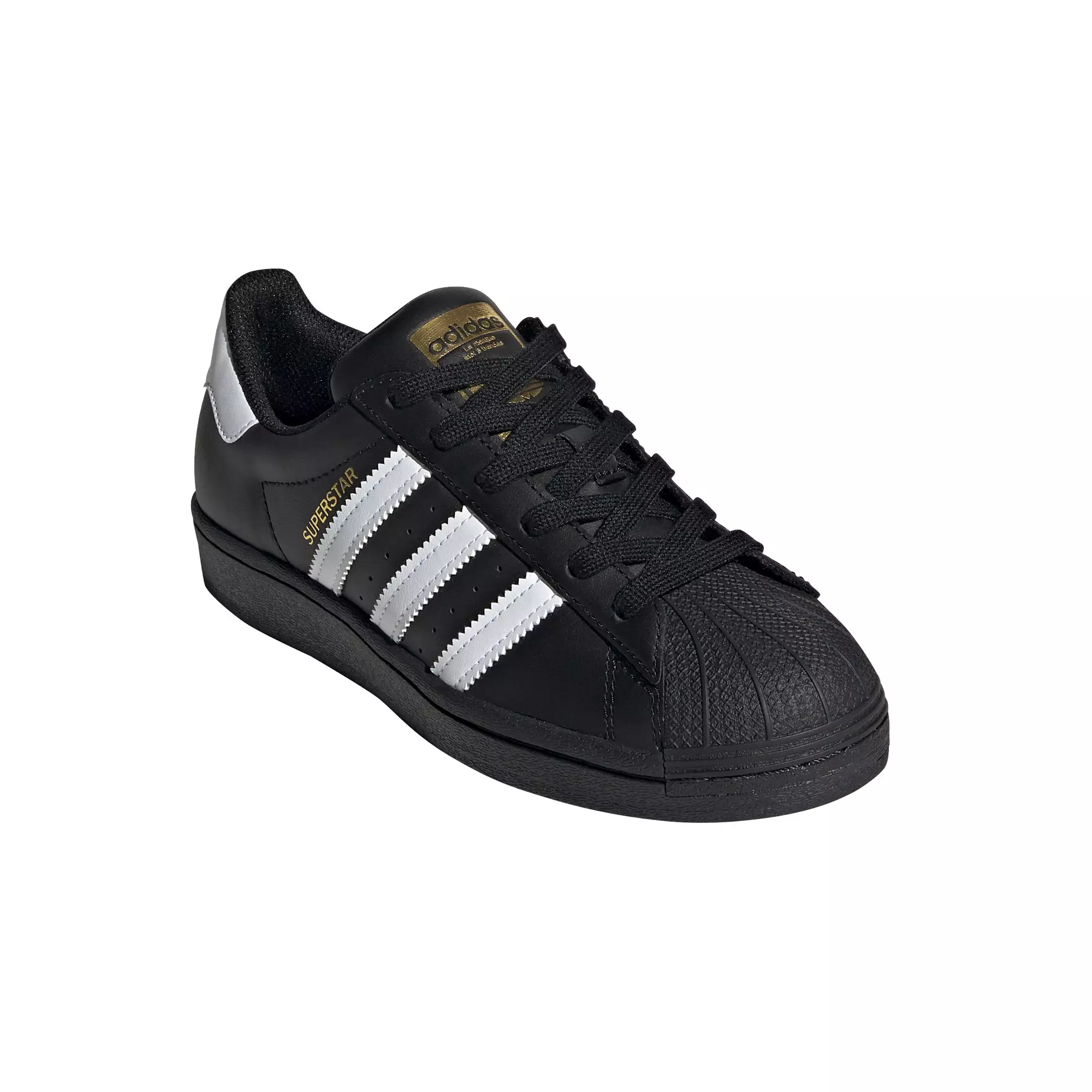 adidas Superstar "Black/White" Grade School Kids' Shoe - BLACK/WHITE