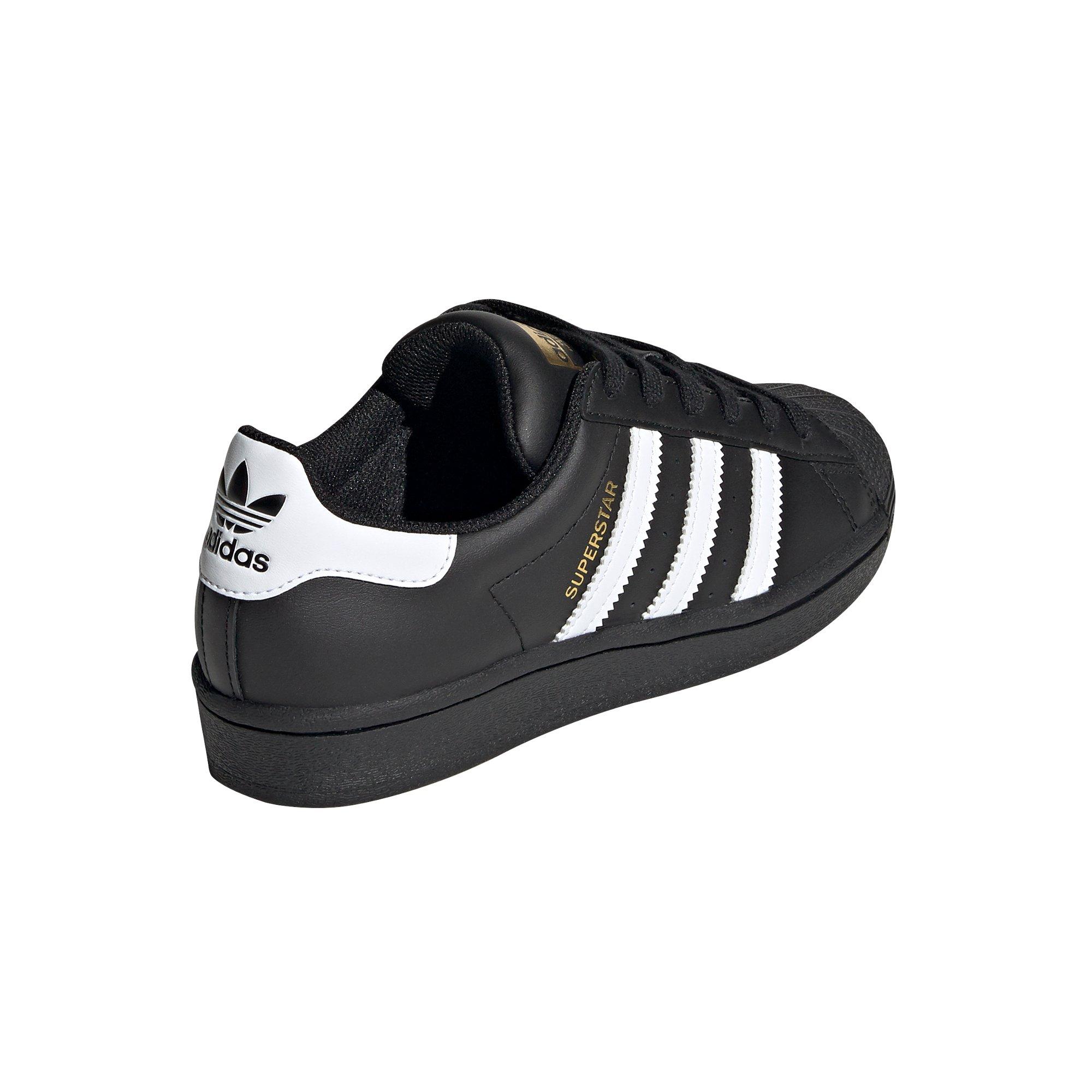 adidas Superstar "Black/White" Grade School Kids' Shoe - BLACK/WHITE Thumbnail View 4