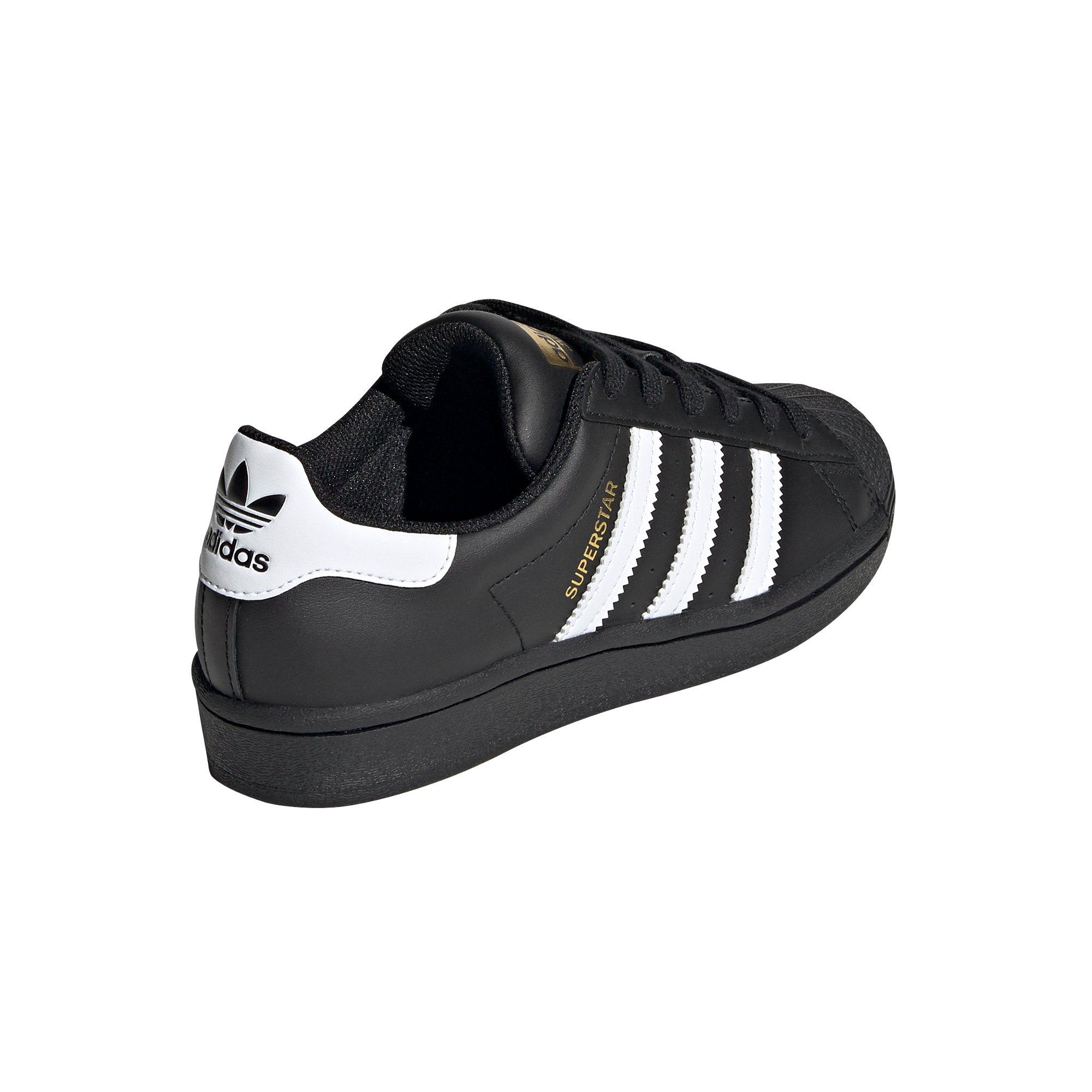 adidas Superstar Grade School Kids' "Black/White" Shoe