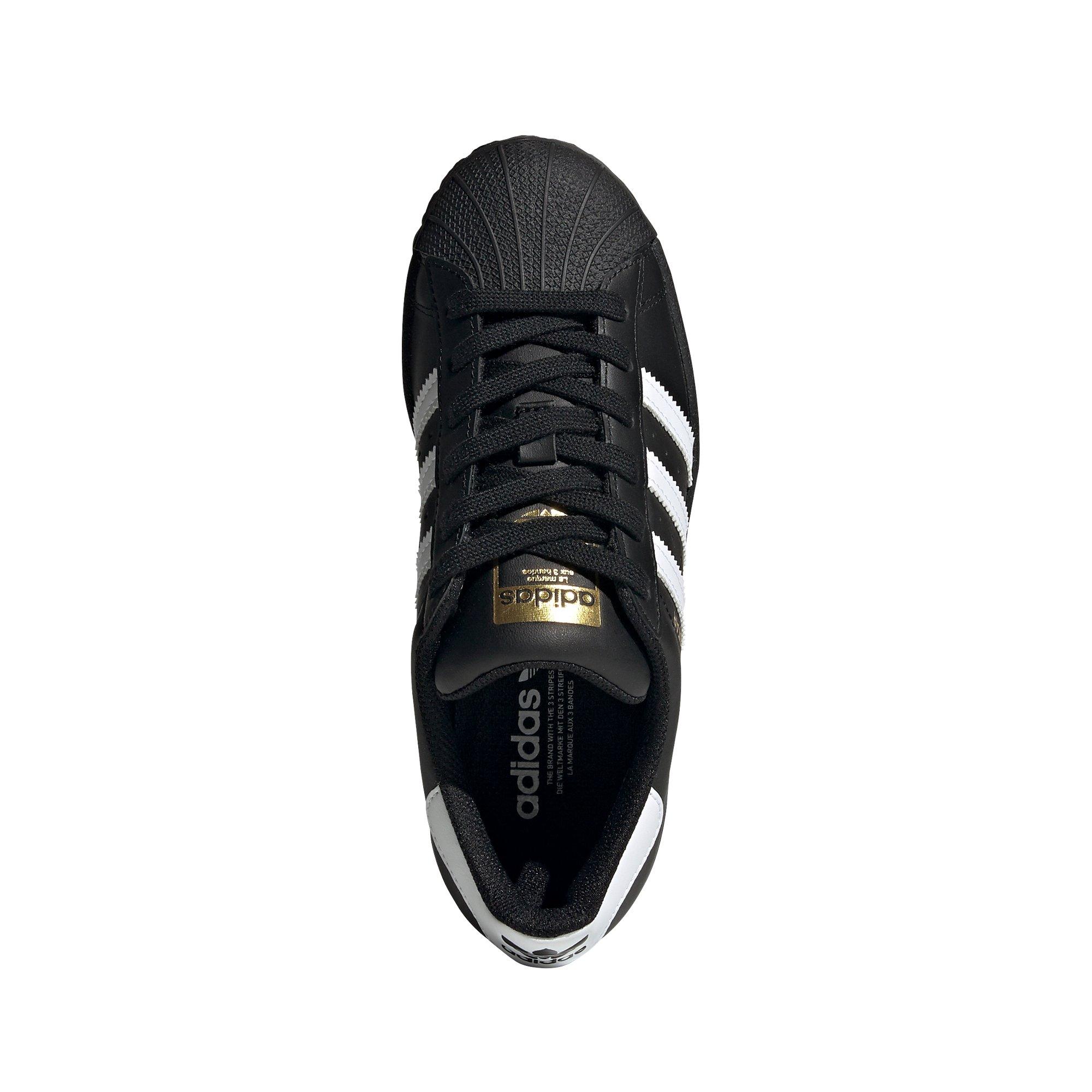 adidas Superstar Grade School Kids' "Black/White" Shoe